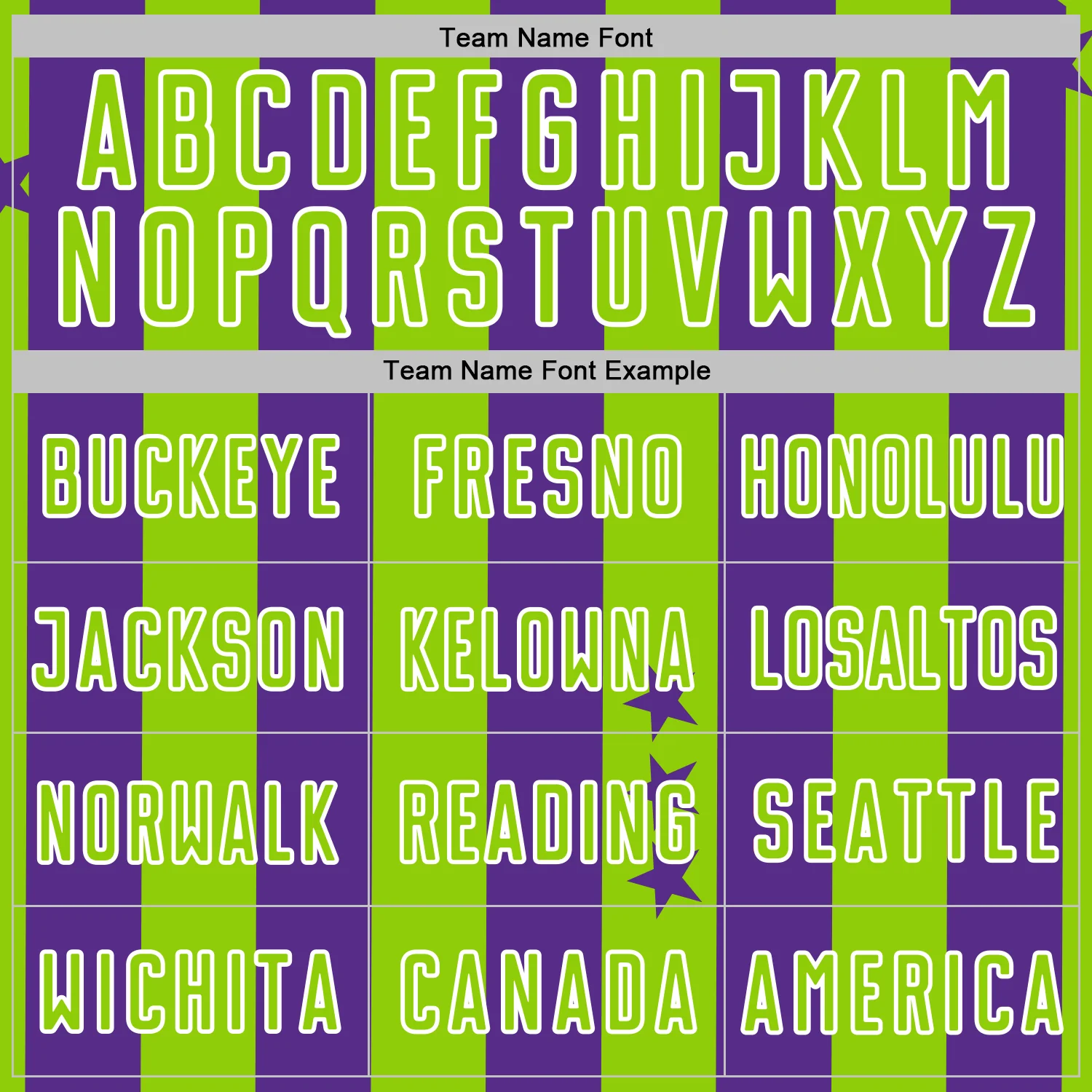 Custom Purple Neon Green-White Stars And Stripes Sports Sublimation Soccer Uniform Jersey - Image 5