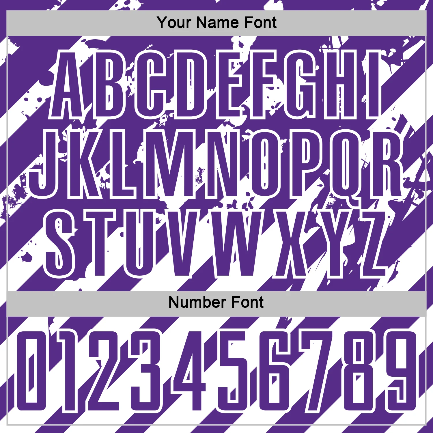Custom Purple White Distressed Diagonal Stripe Pattern Sports Sublimation Soccer Uniform Jersey - Image 6