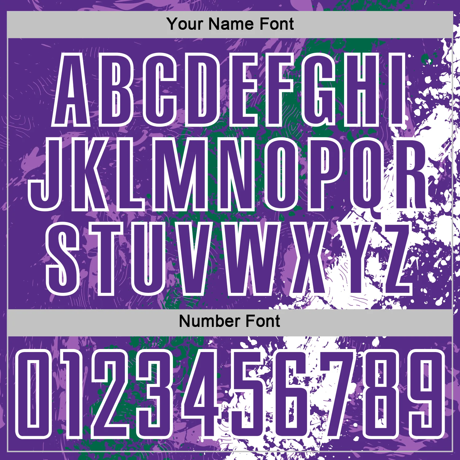 Custom Purple White-Kelly Green Dripping Splatter Cracked Texture Sublimation Soccer Uniform Jersey - Image 6