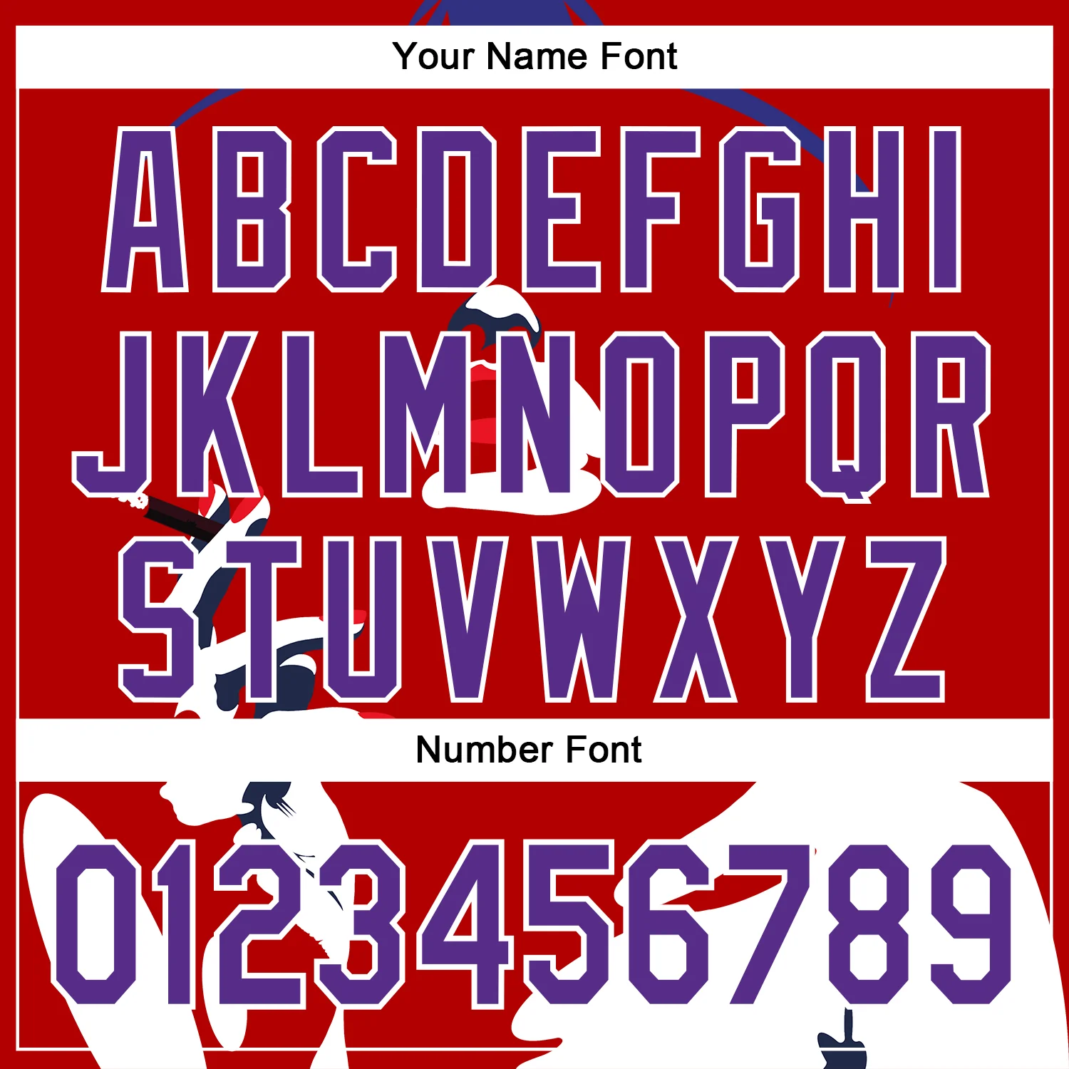 Custom Red Purple-White 3D Nikita Fraser Soiree Authentic Baseball Jersey - Image 5