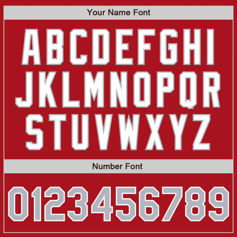 Custom Red Gray-White Authentic Two Tone Baseball Jersey - Image 5