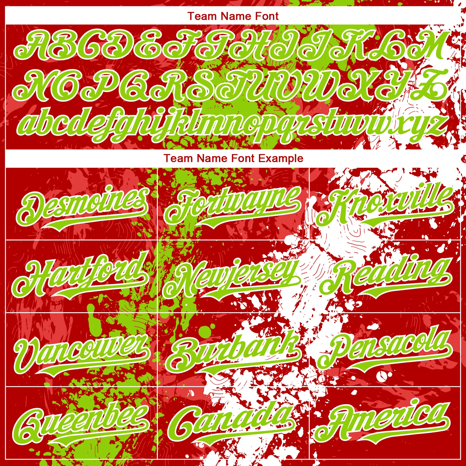 Custom Red Neon Green-White Splash Authentic Baseball Jersey - Image 4
