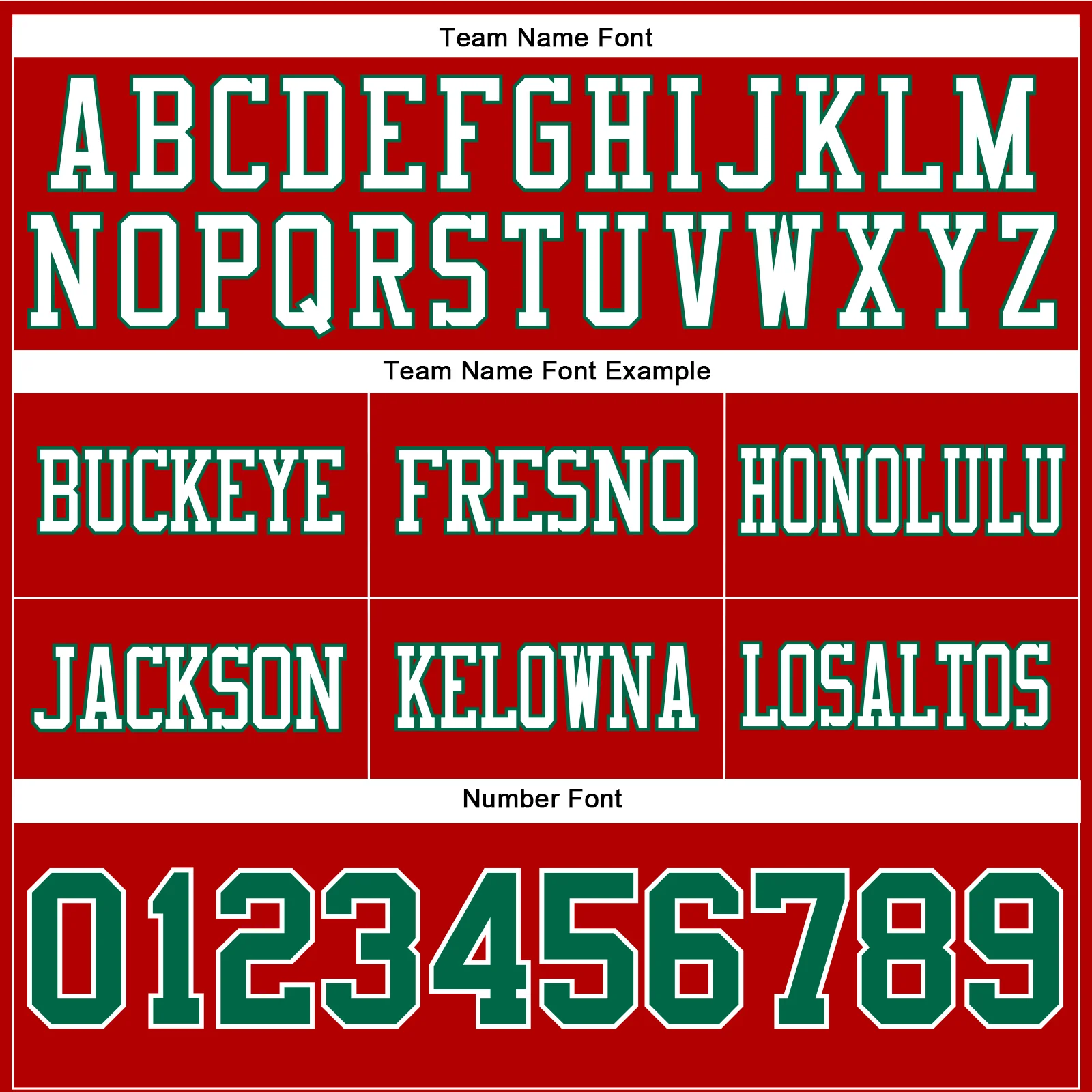Custom Red Kelly Green-White Authentic Football Jersey - Image 4