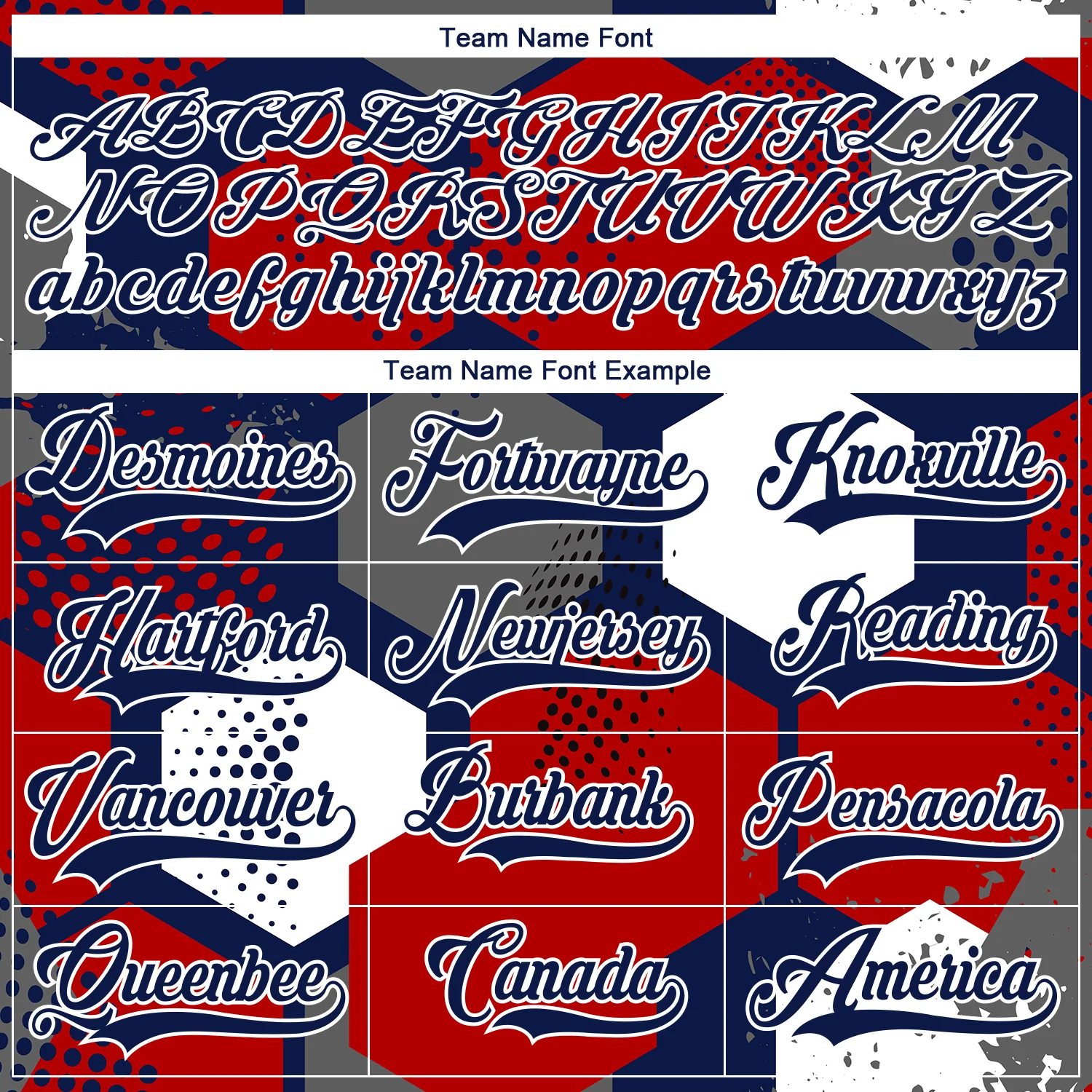 Custom Red Navy-White 3D Pattern Geometric Shape Hockey Lace Neck Jersey - Image 6