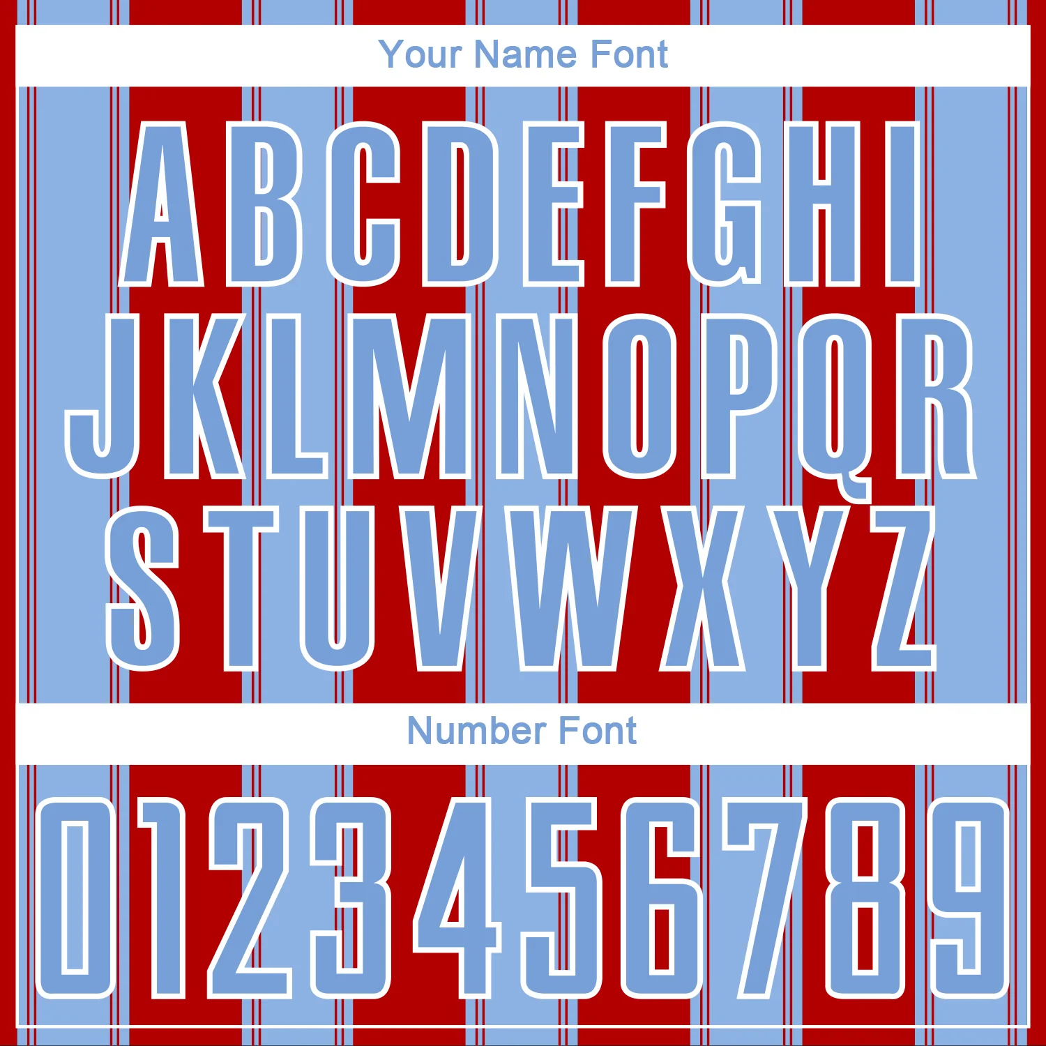 Custom Red Light Blue-White Line Sublimation Soccer Uniform Jersey - Image 6