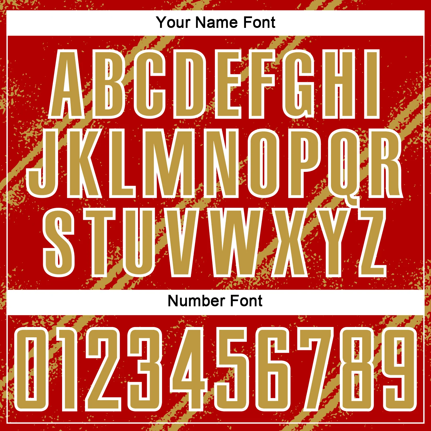 Custom Red Old Gold-White Abstract Fragment Art Splash Sublimation Soccer Uniform Jersey - Image 6