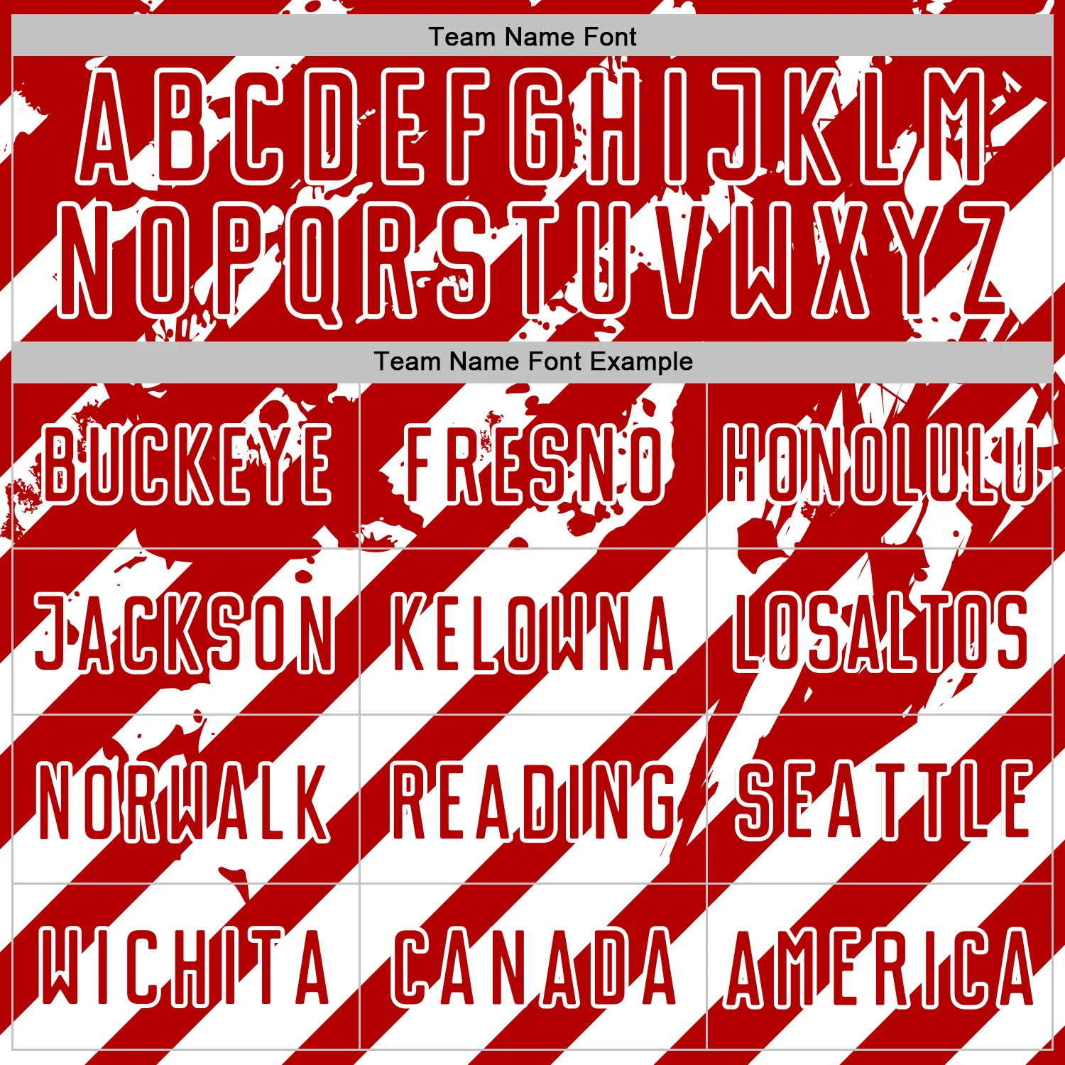 Custom Red White Distressed Diagonal Stripe Pattern Sports Sublimation Soccer Uniform Jersey - Image 5