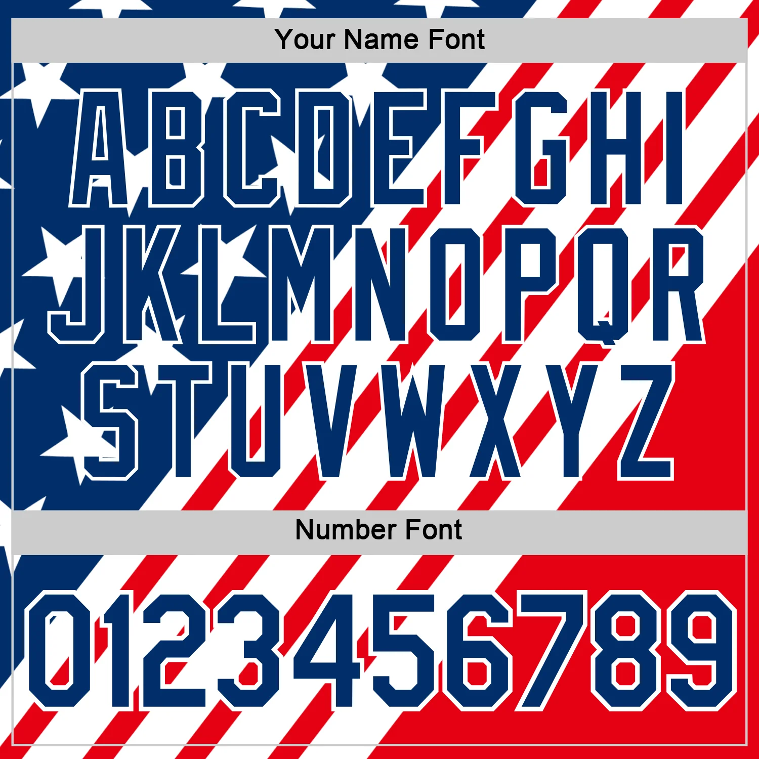 Custom Red US Navy Blue-White American Star Soccer Jersey Performance T-Shirt - Image 4