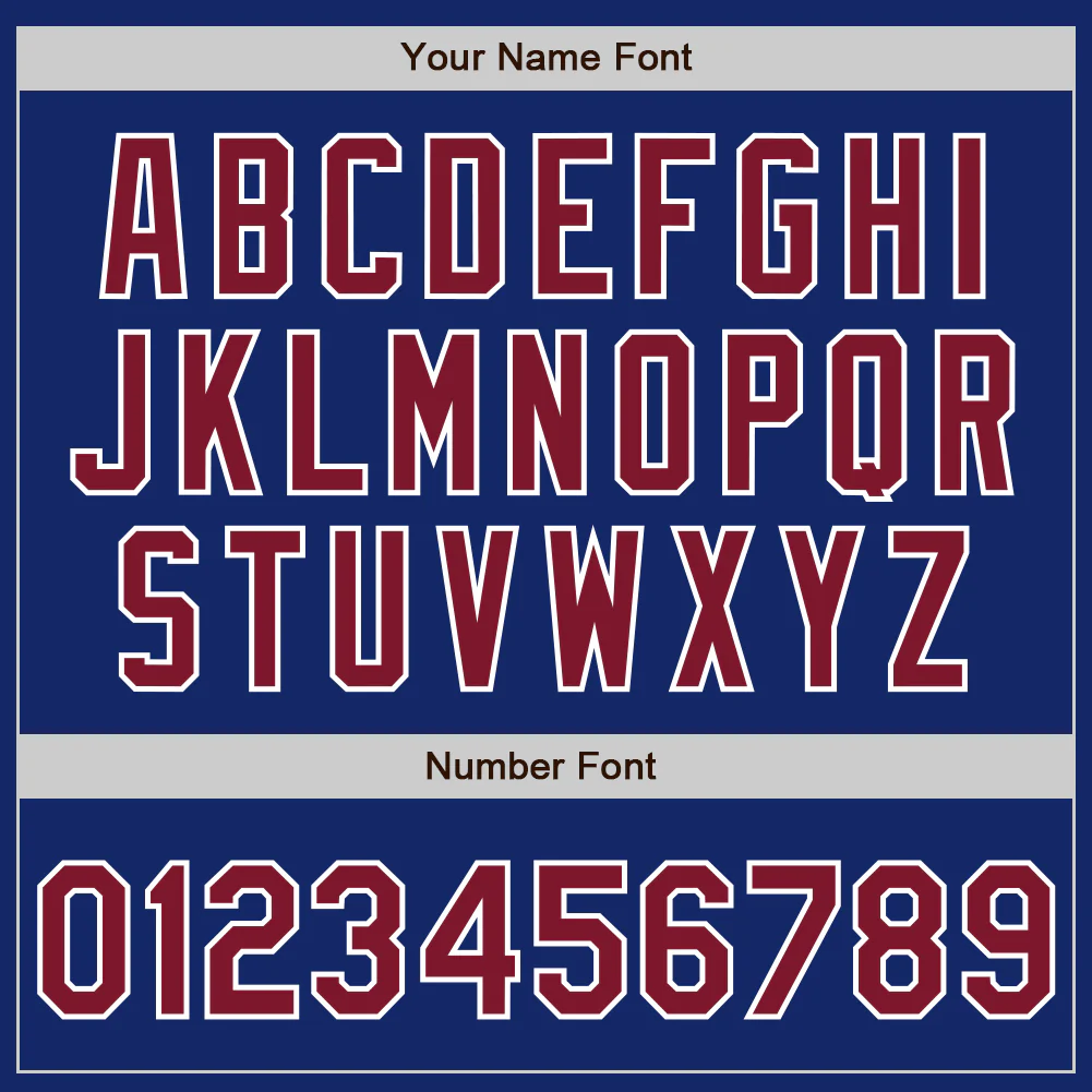 Custom Royal Crimson-White Authentic Two Tone Baseball Jersey - Image 5