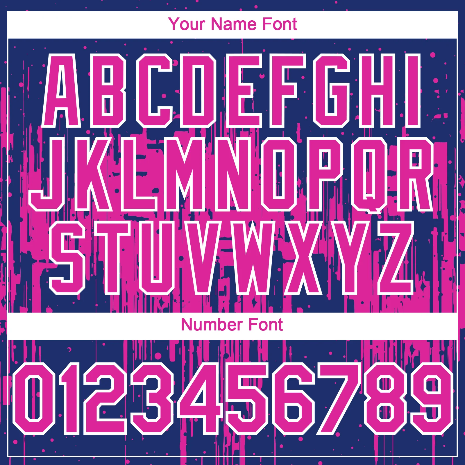 Custom Royal Deep Pink-White Dripping Splatter Paint Authentic Baseball Jersey - Image 5
