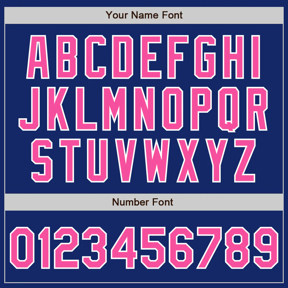 Custom Royal Pink-White Authentic Two Tone Baseball Jersey - Image 5