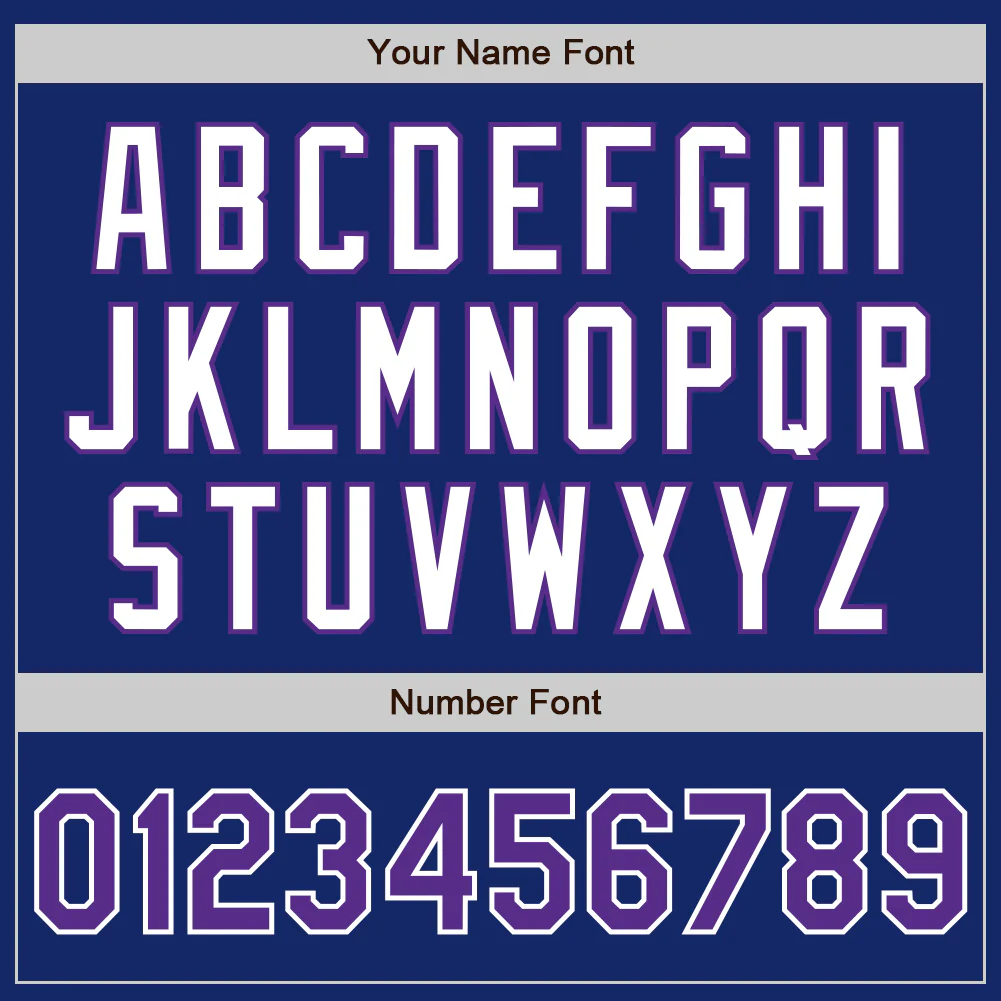Custom Royal Purple-White Authentic Two Tone Baseball Jersey - Image 5