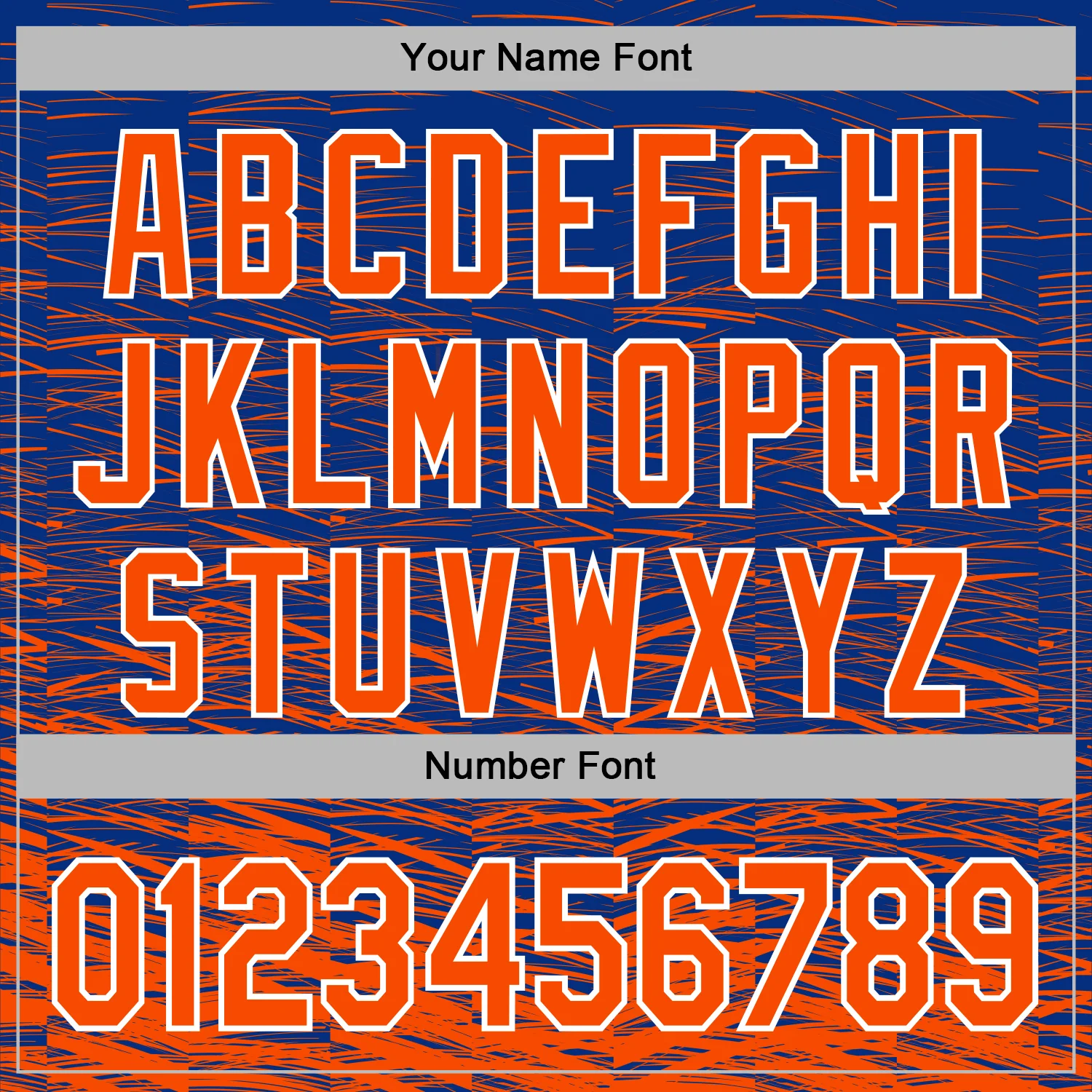 Custom Stitched Royal Orange-White Line Sports Pullover Sweatshirt Hoodie - Image 6