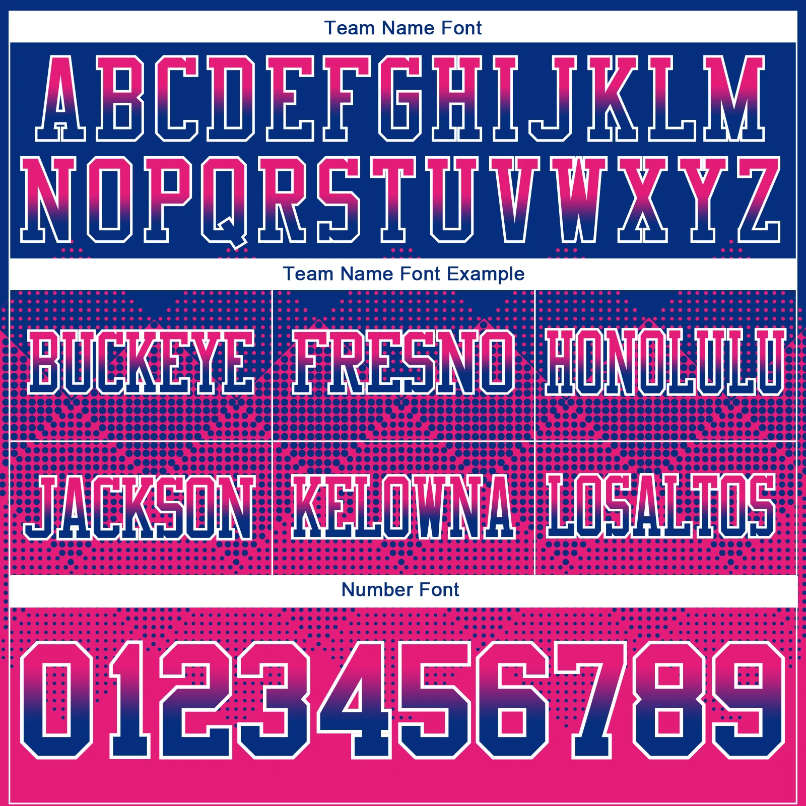 Custom Royal Hot Pink-White Authentic Gradient Square Shape Flag Football Jersey - Image 3