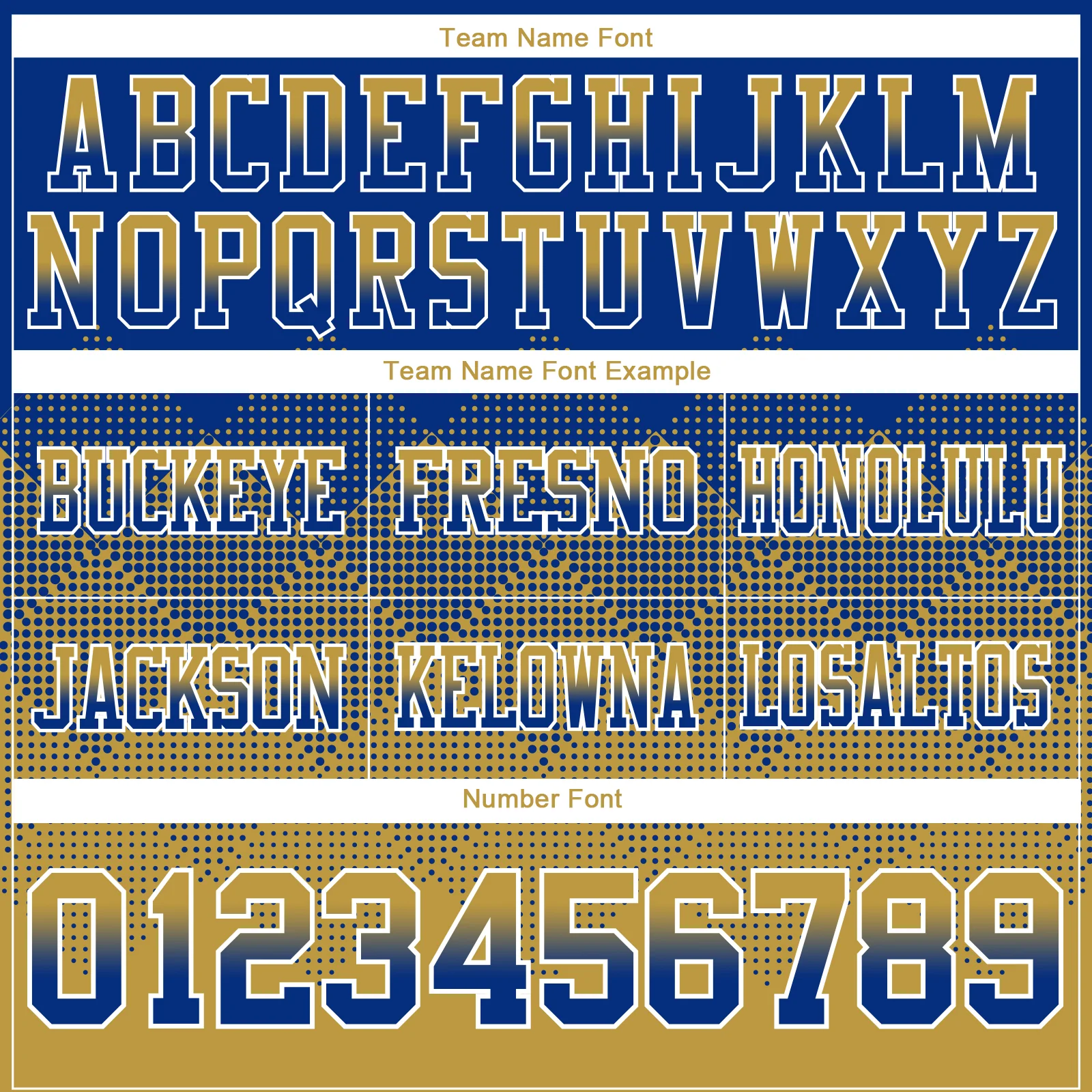 Custom Royal Old Gold-White Authentic Gradient Square Shape Flag Football Jersey - Image 3