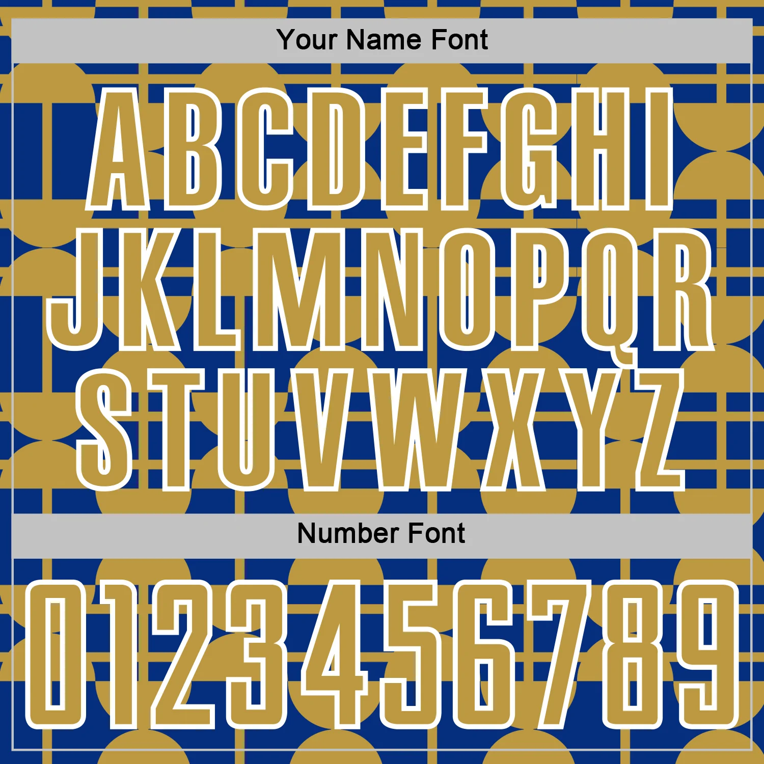 Custom Royal Old Gold-White Geometric Shapes Sports Sublimation Soccer Uniform Jersey - Image 6