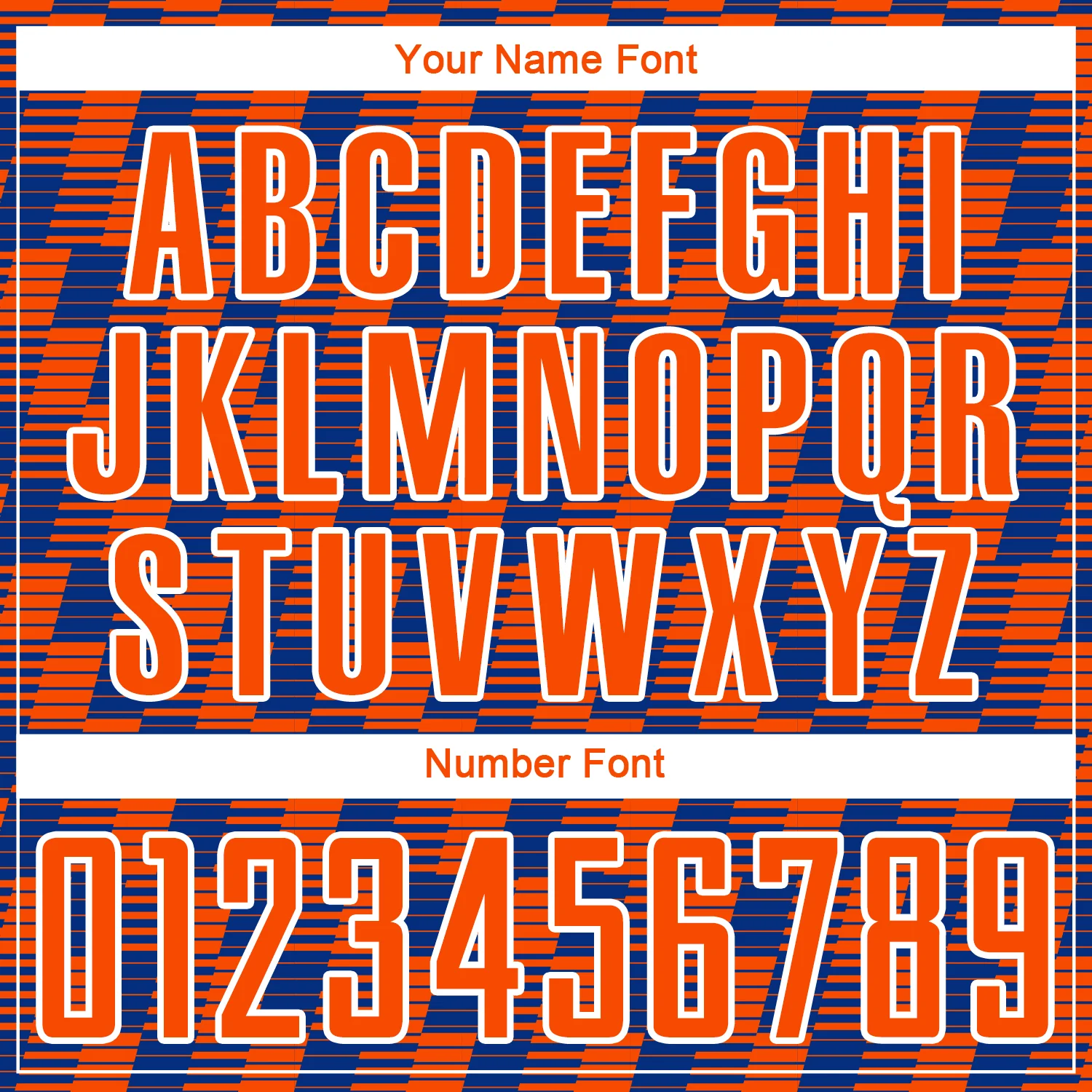 Custom Royal Orange-White Line Sublimation Soccer Uniform Jersey - Image 6