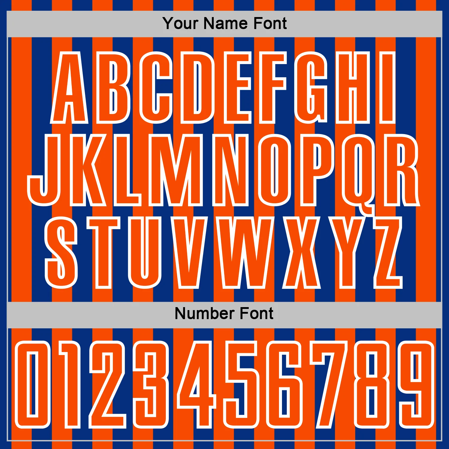 Custom Royal Orange-White Stripe Sports Sublimation Soccer Uniform Jersey - Image 6