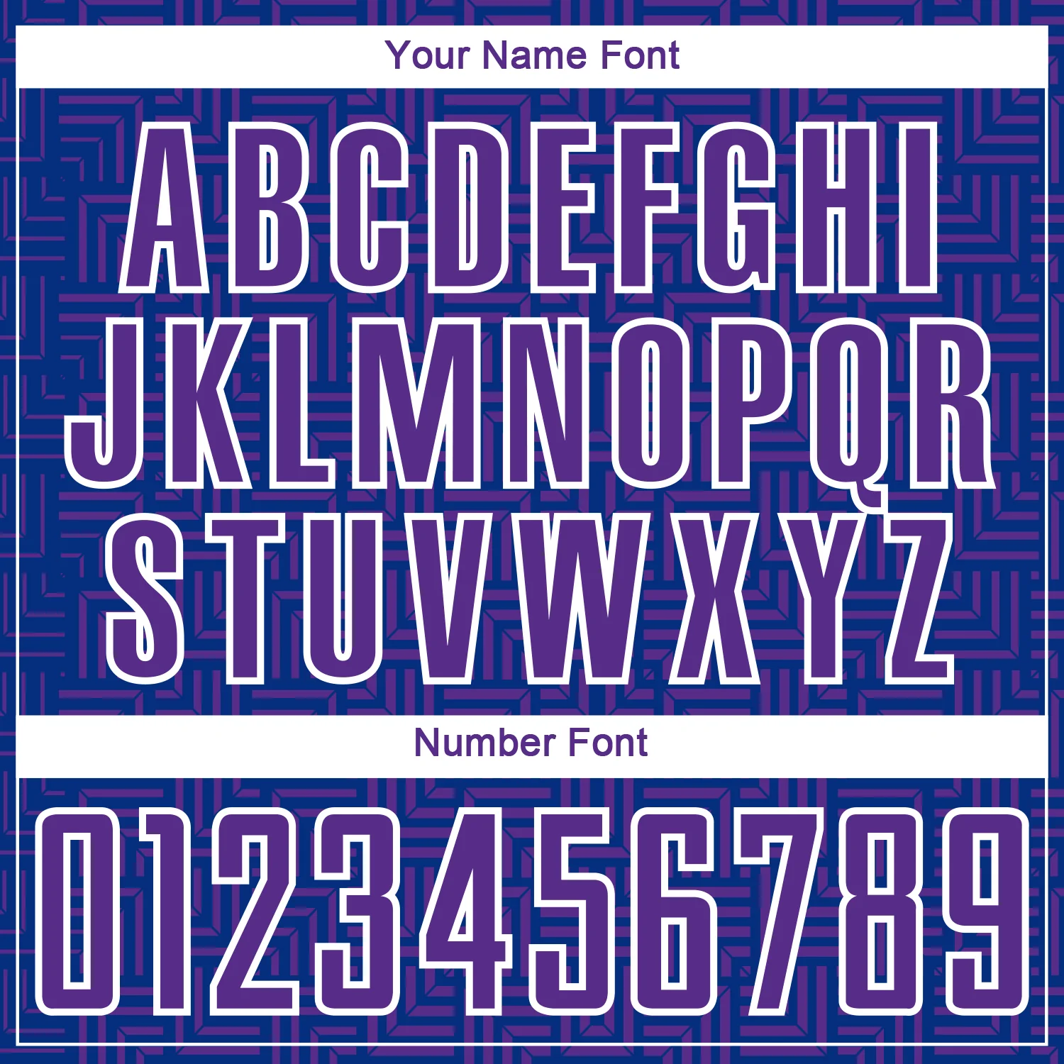 Custom Royal Purple-White Geometric Maze Interlocking Square Sports Sublimation Soccer Uniform Jersey - Image 6