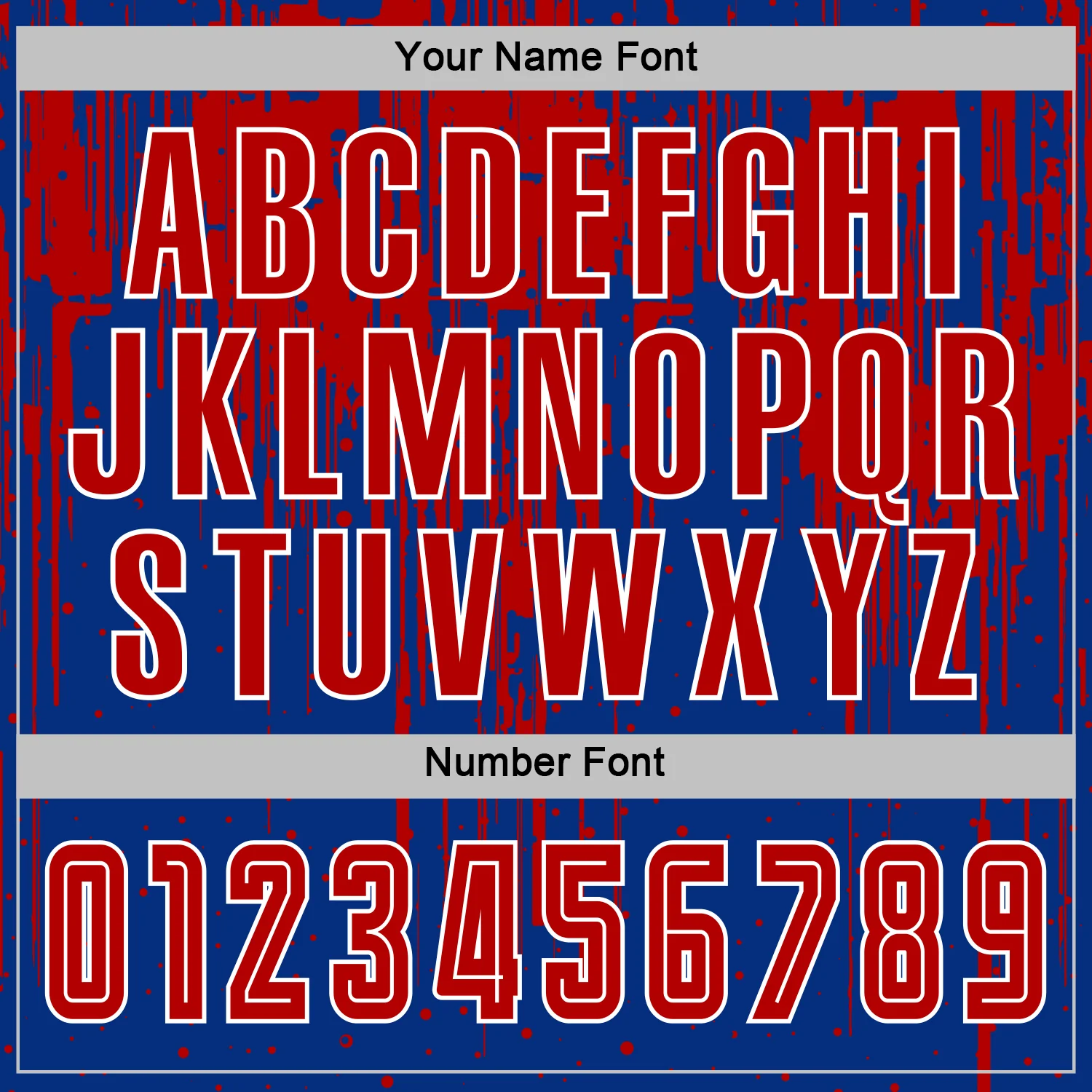 Custom Royal Red-White Dripping Splatte Pattern Sports Sublimation Soccer Uniform Jersey - Image 6