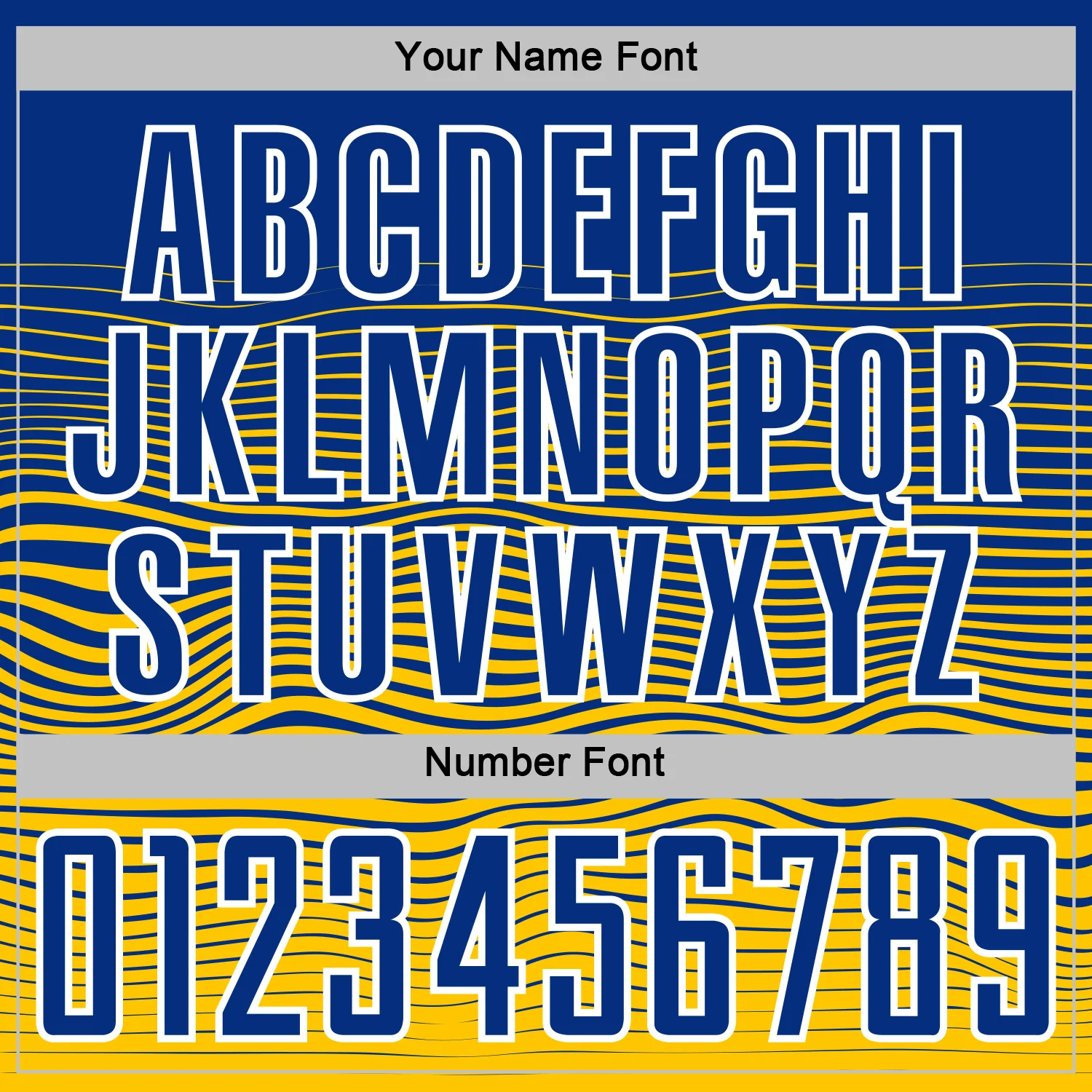 Custom Royal White-Yellow Gradient Wave Line Sports Sublimation Soccer Uniform Jersey - Image 6