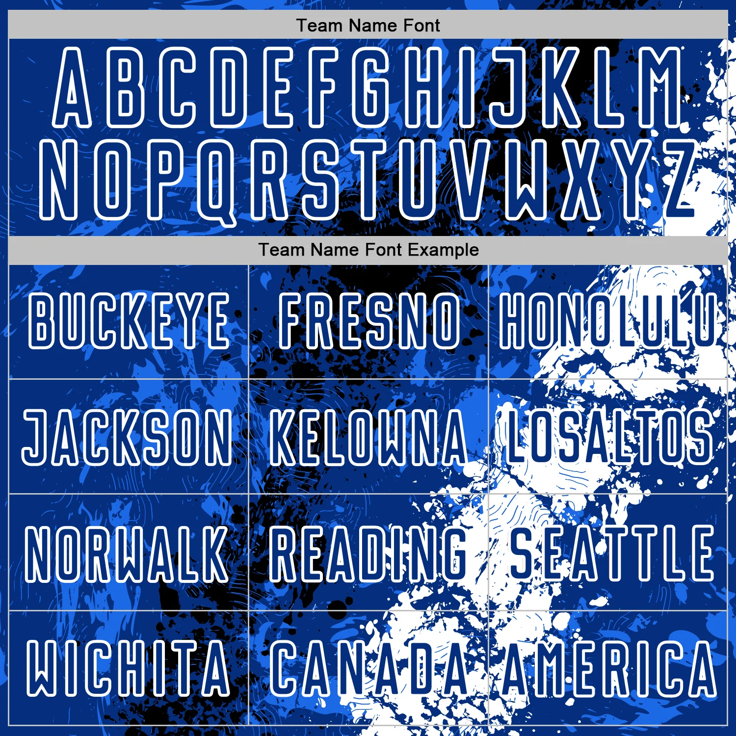 Custom Royal White-Black Dripping Splatter Cracked Texture Sublimation Soccer Uniform Jersey - Image 5