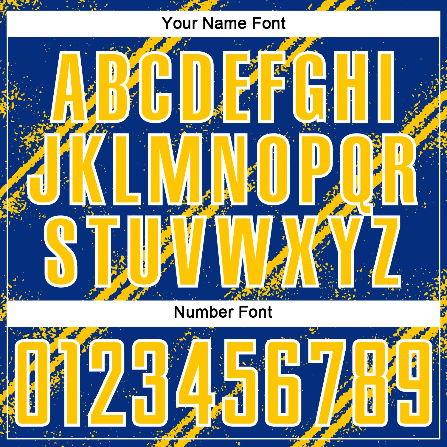 Custom Royal Yellow-White Abstract Fragment Art Splash Sublimation Soccer Uniform Jersey - Image 6