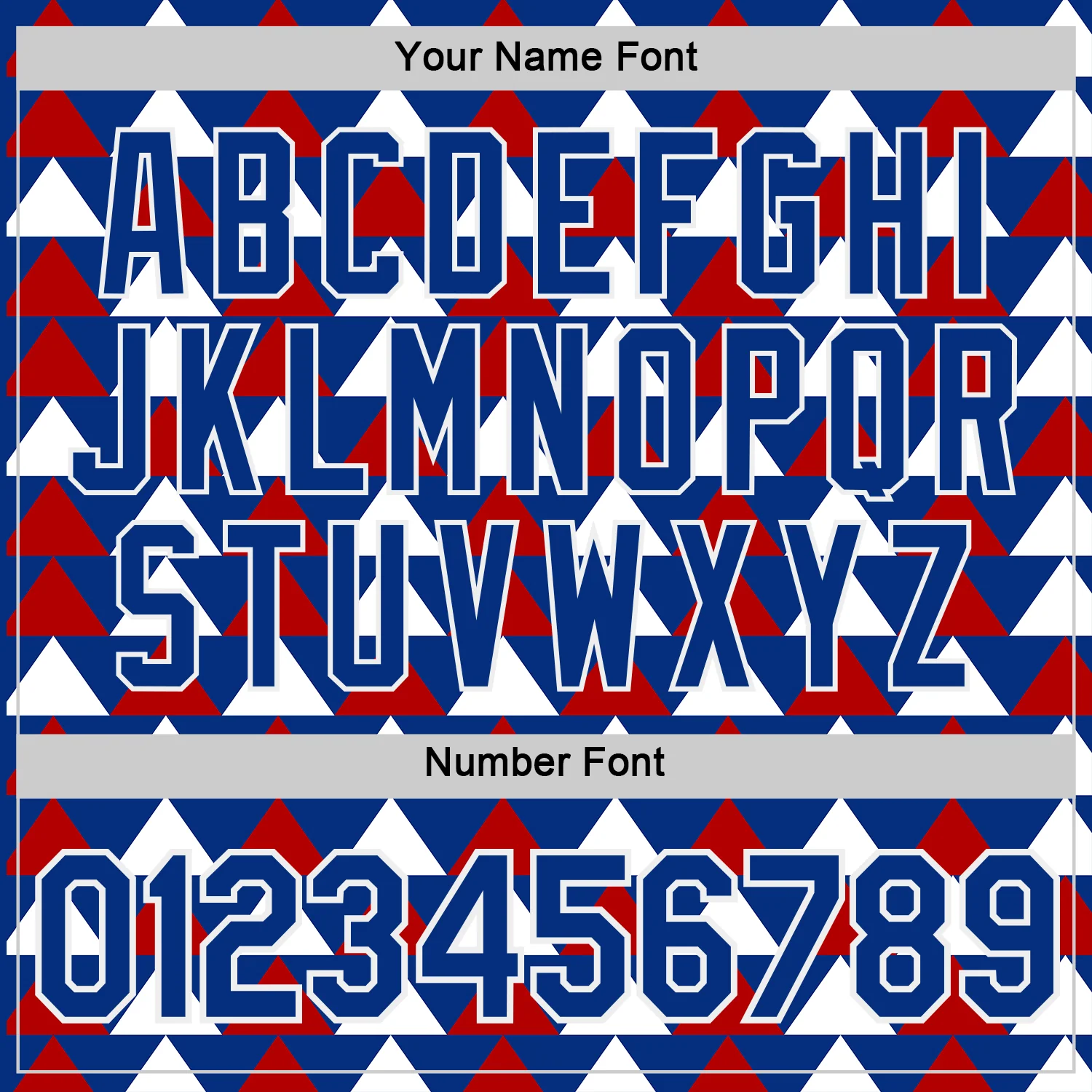 Custom Royal White-Red Norway Geometric Soccer Jersey Performance T-Shirt - Image 4