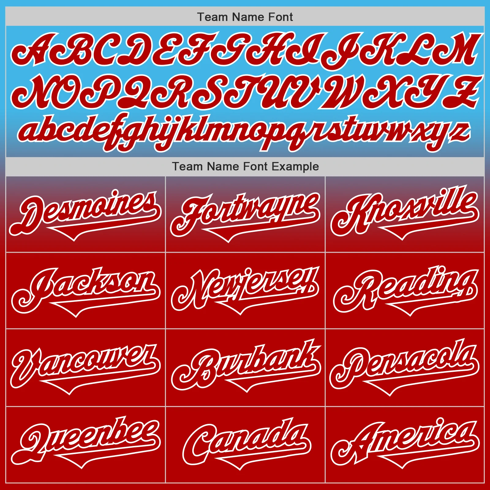 Custom Sky Blue Red-White Authentic Fade Fashion Baseball Jersey - Image 4