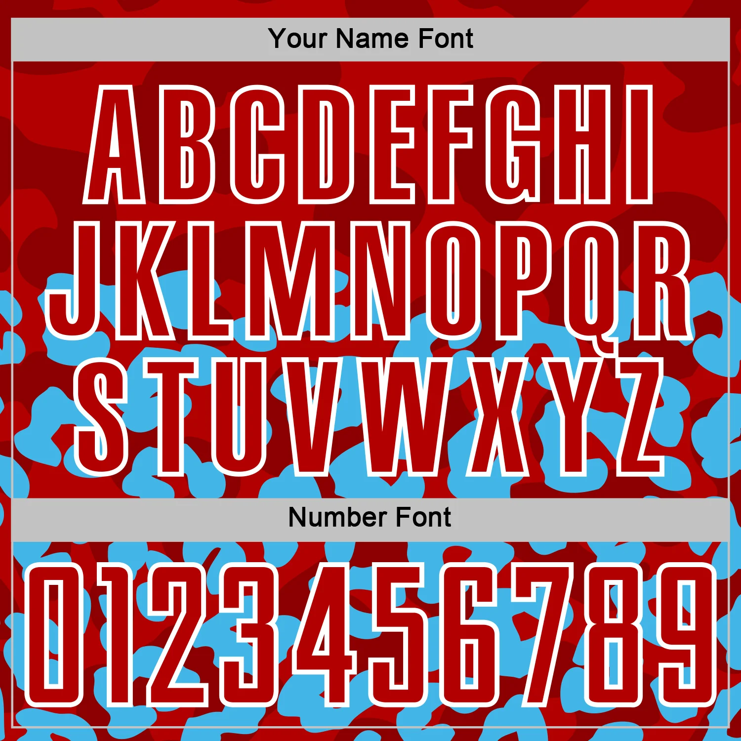 Custom Sky Blue Red-White Animal Leopard Print Sports Sublimation Soccer Uniform Jersey - Image 6