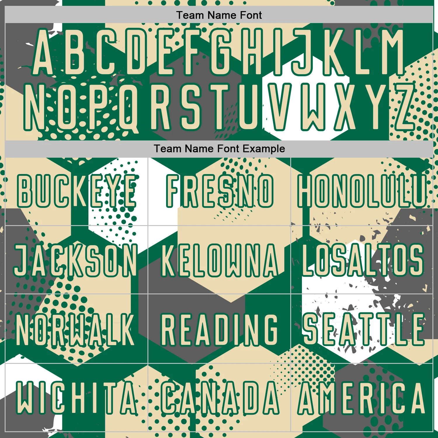 Custom Kelly Green Cream-White Geometric Shape Sublimation Soccer Uniform Jersey - Image 5