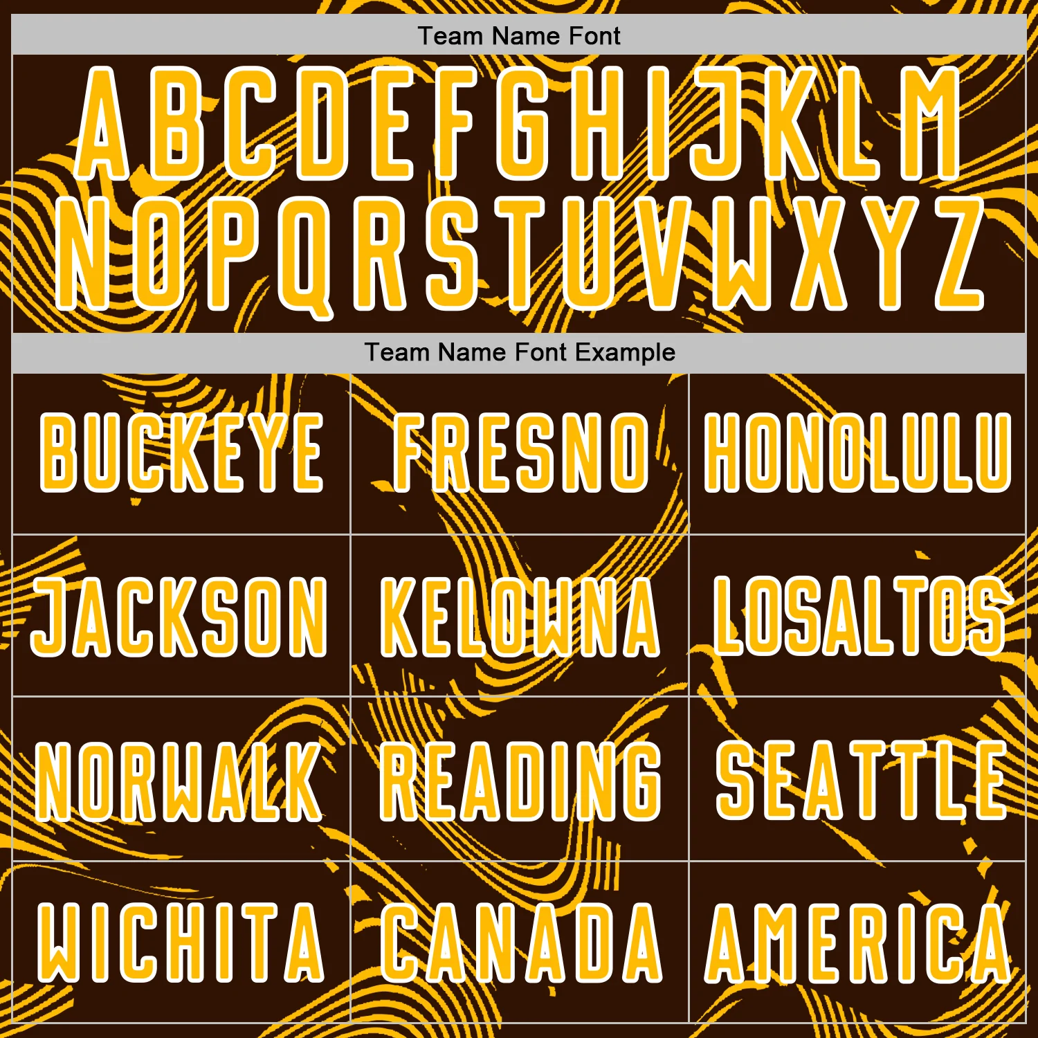 Custom Brown Gold-White Curve Lines Sports Sublimation Soccer Uniform Jersey - Image 5