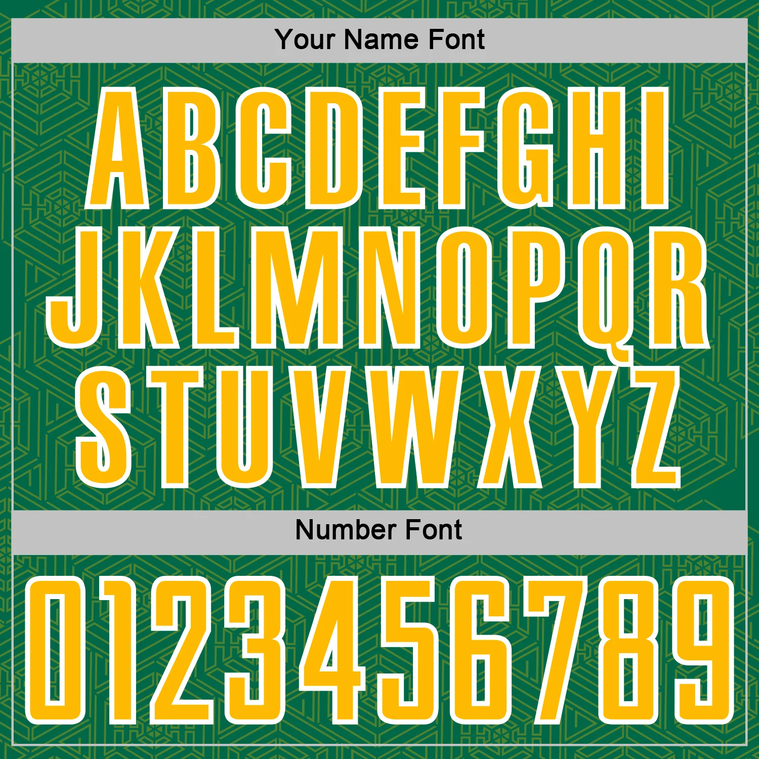 Custom Kelly Green Gold-White Geometric Shape Sports Sublimation Soccer Uniform Jersey - Image 6