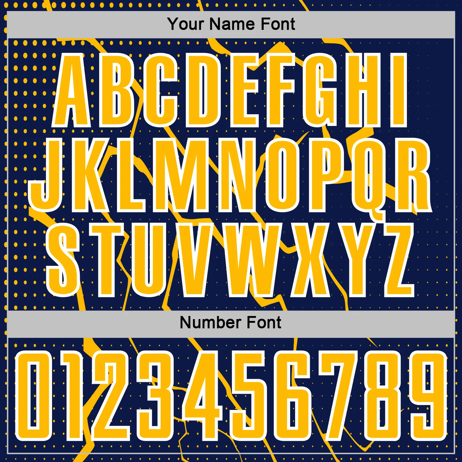 Custom Navy Gold-White Lightning Sports Sublimation Soccer Uniform Jersey - Image 6