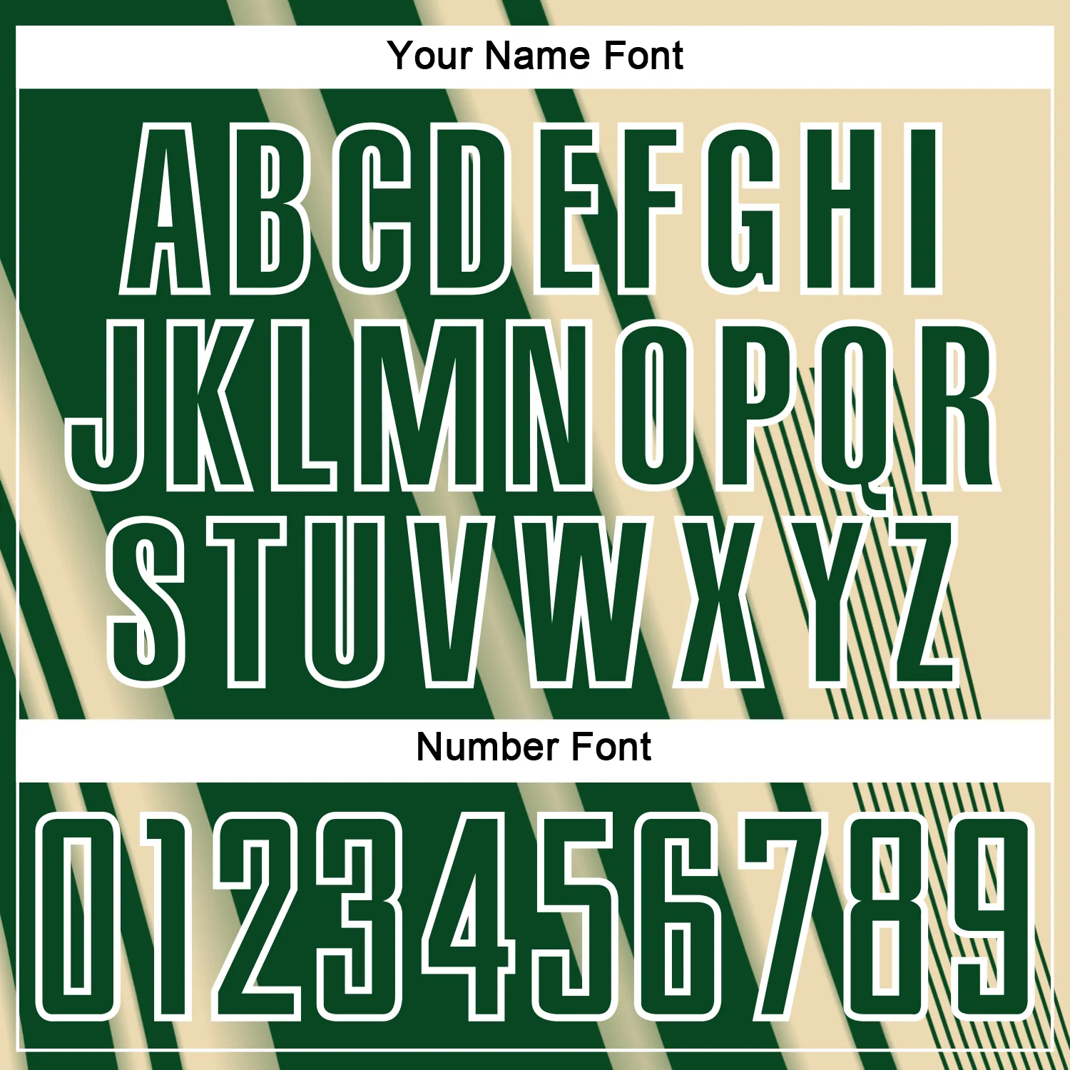 Custom Cream Green-White Lines Sports Sublimation Soccer Uniform Jersey - Image 6