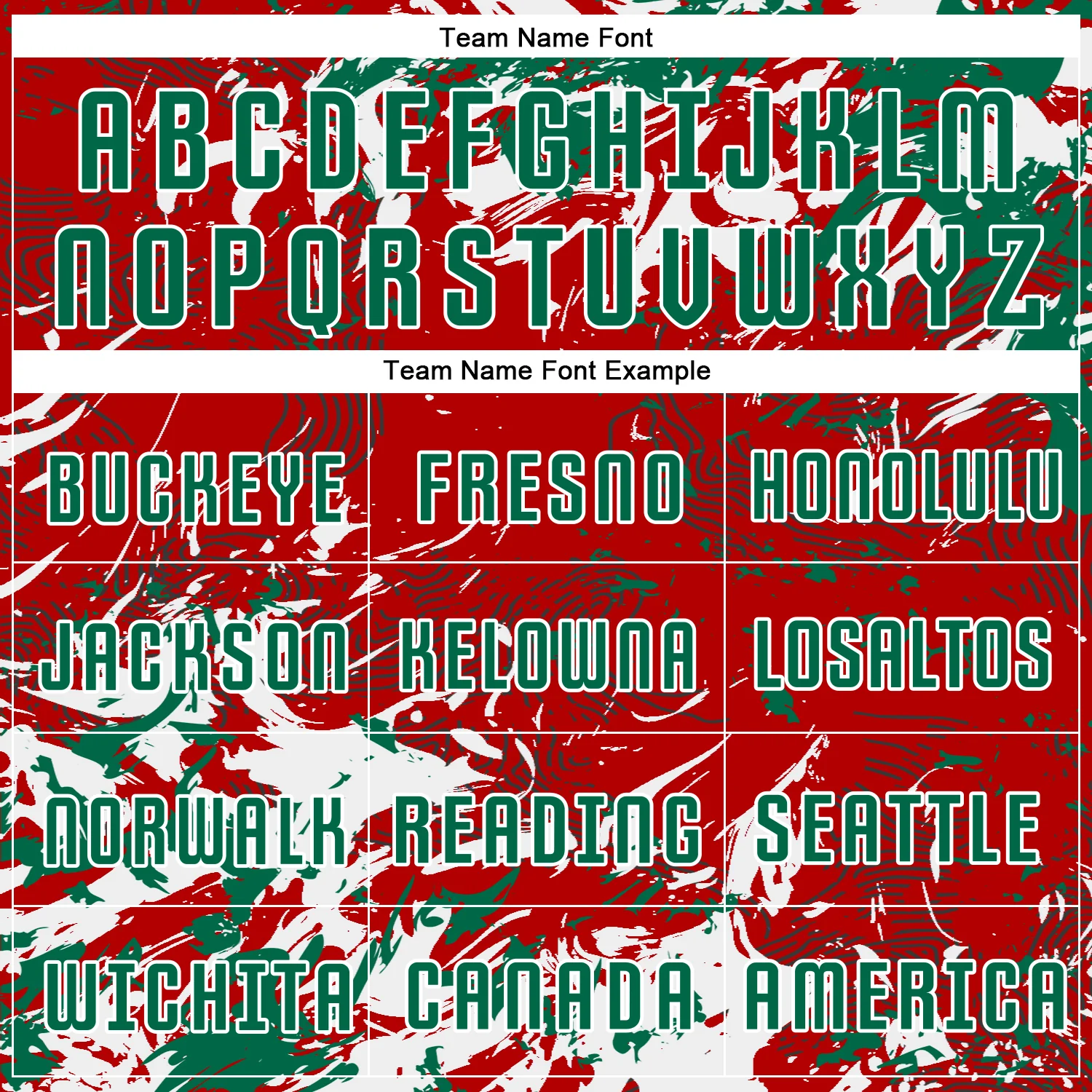 Custom Red Kelly Green-White Fluid Art Splash Sublimation Soccer Uniform Jersey - Image 5