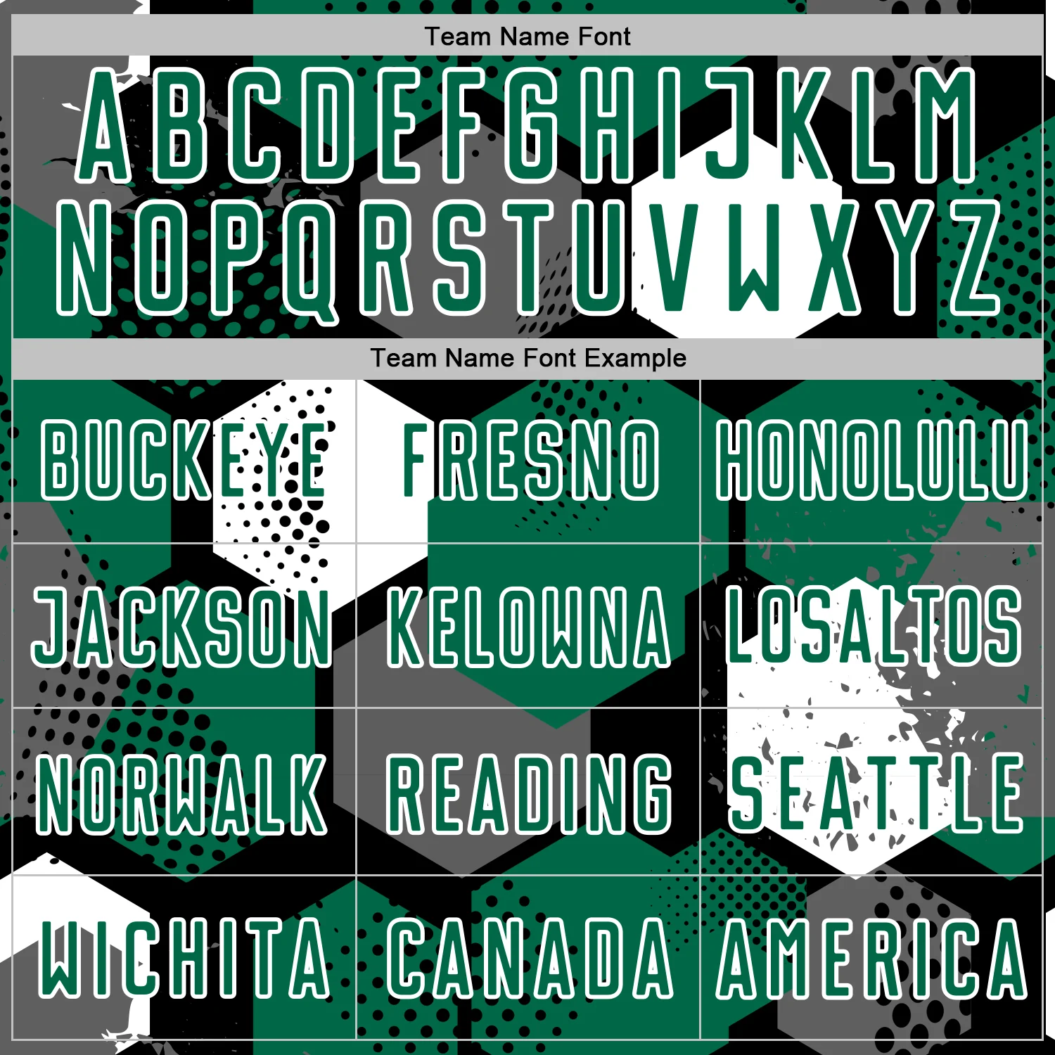 Custom Black Kelly Green-White Geometric Shape Sublimation Soccer Uniform Jersey - Image 5
