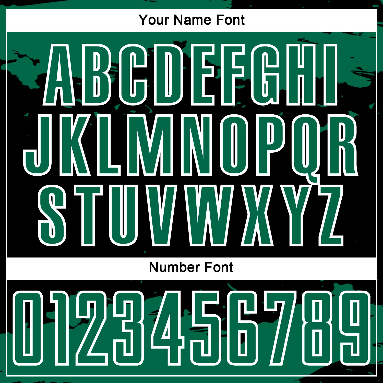Custom Black Kelly Green-White Abstract Fragment Art Sublimation Soccer Uniform Jersey - Image 6