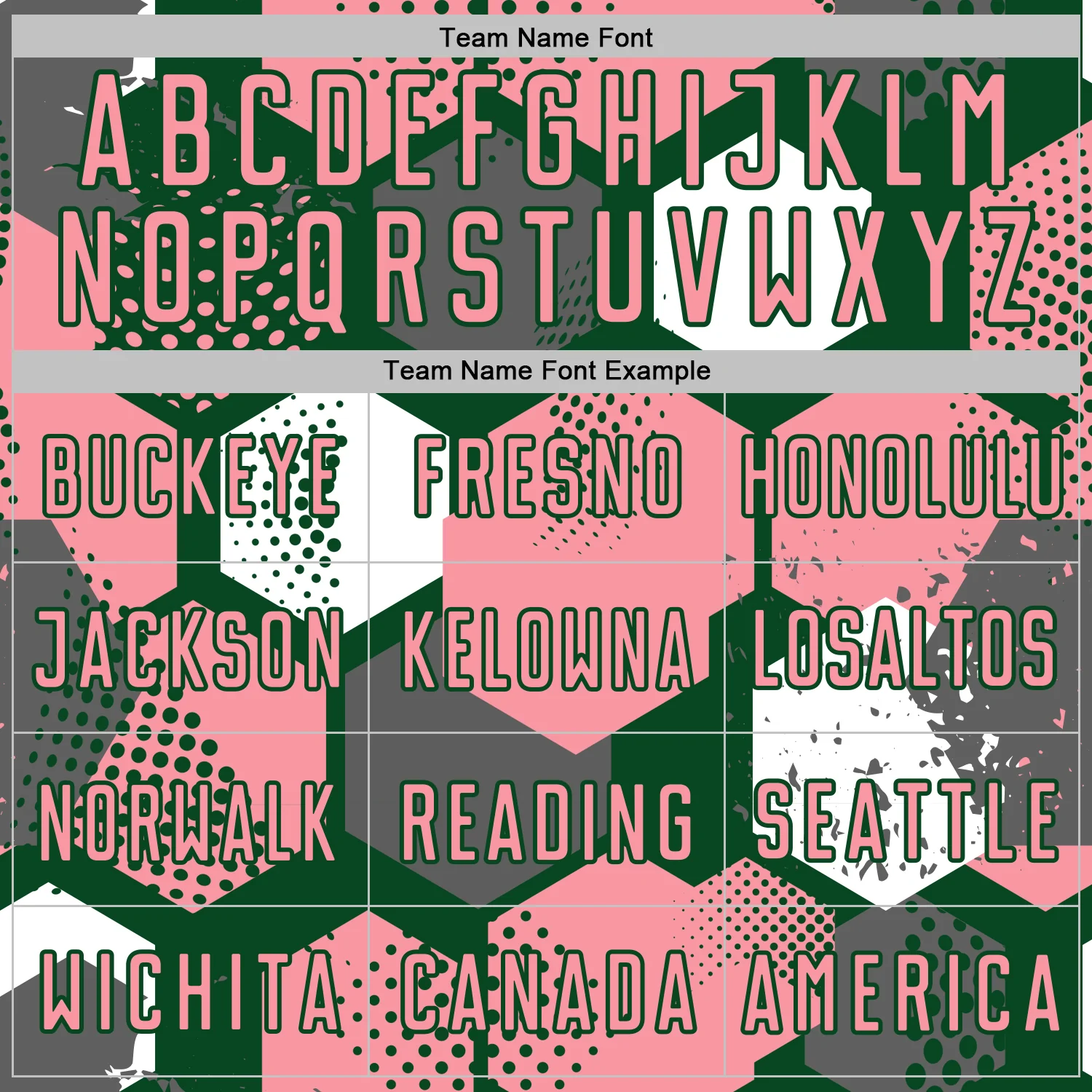 Custom Green Medium Pink-White Geometric Shape Sublimation Soccer Uniform Jersey - Image 5