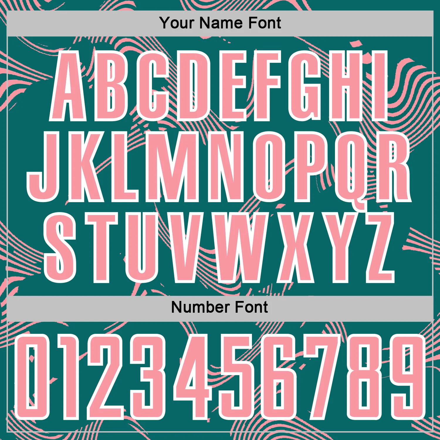Custom Teal Medium Pink-White Curve Lines Sports Sublimation Soccer Uniform Jersey - Image 6