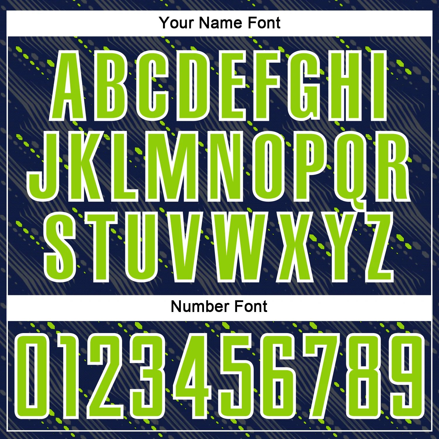 Custom Navy Neon Green-White Slant Lines Sports Sublimation Soccer Uniform Jersey - Image 6