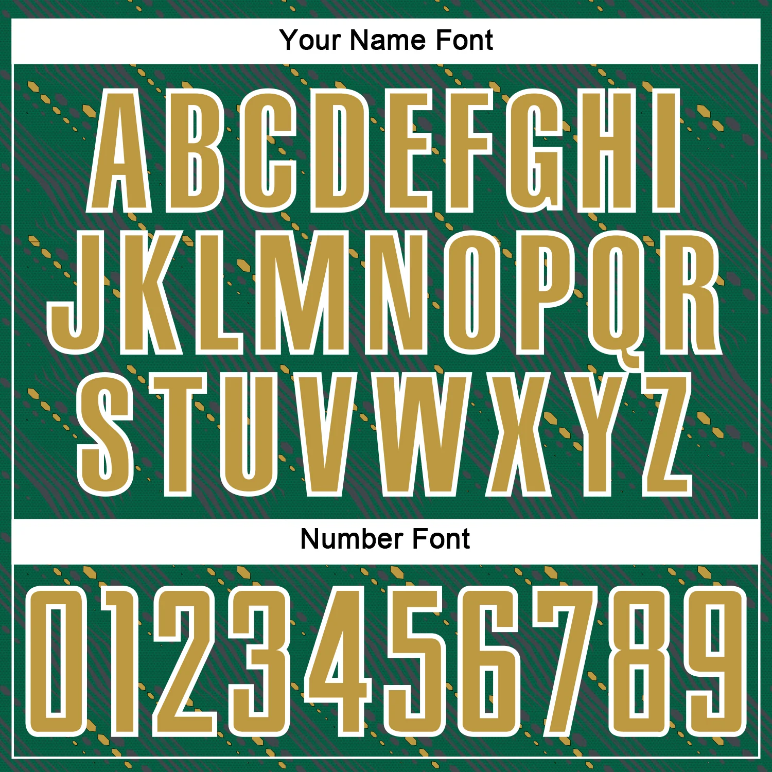 Custom Kelly Green Old Gold-White Slant Lines Sports Sublimation Soccer Uniform Jersey - Image 6