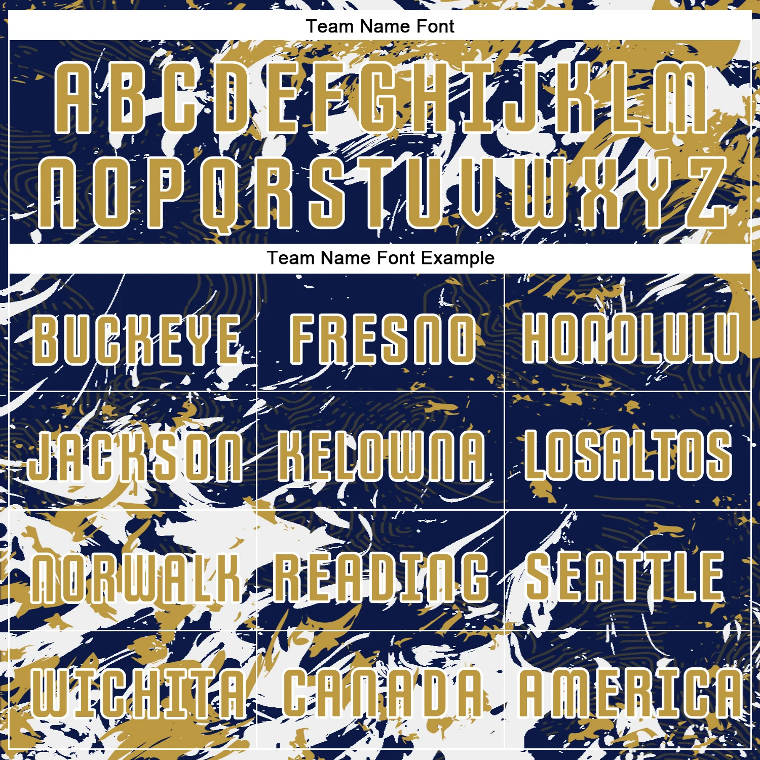 Custom Navy Old Gold-White Fluid Art Splash Sublimation Soccer Uniform Jersey - Image 5