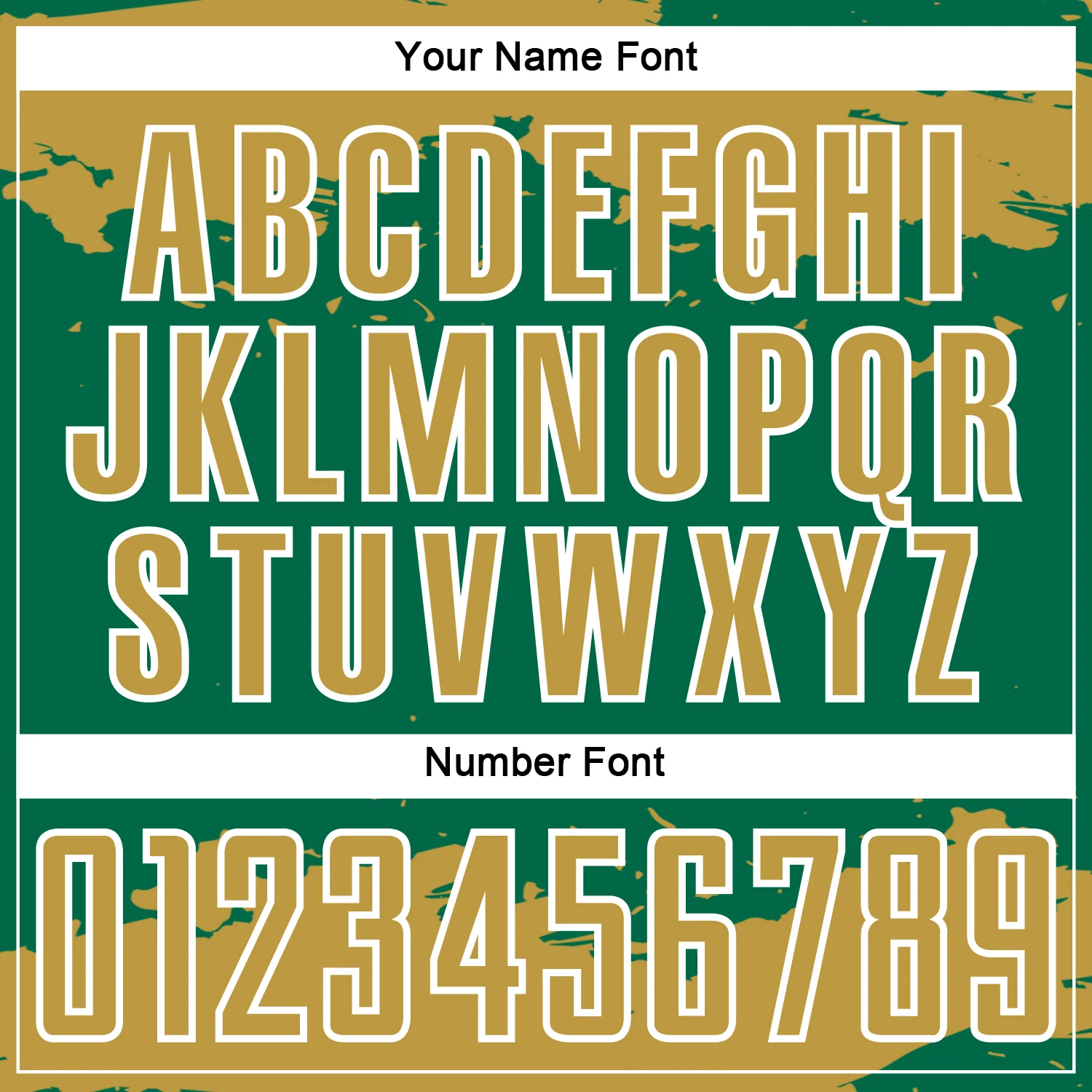 Custom Kelly Green Old Gold-White Abstract Fragment Art Sublimation Soccer Uniform Jersey - Image 6