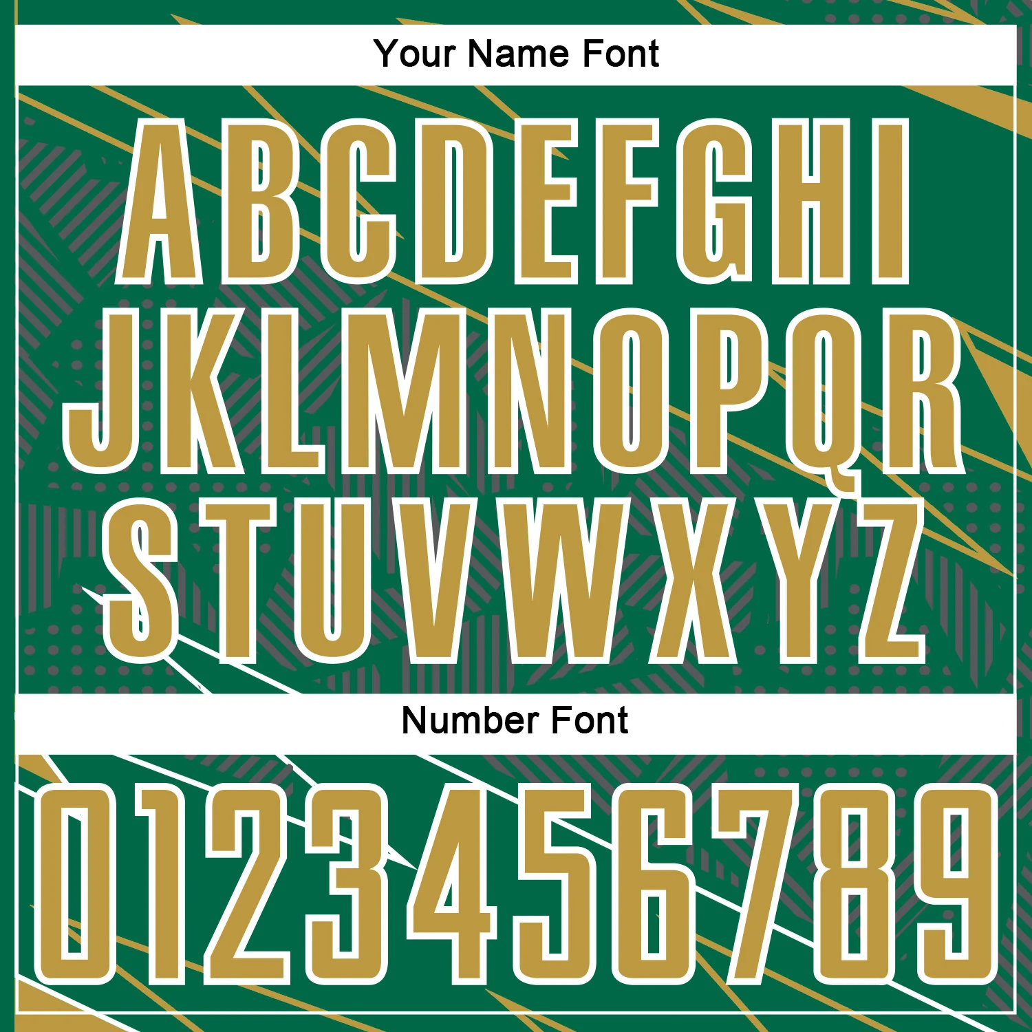 Custom Kelly Green Old Gold-White Lines Sports Sublimation Soccer Uniform Jersey - Image 6