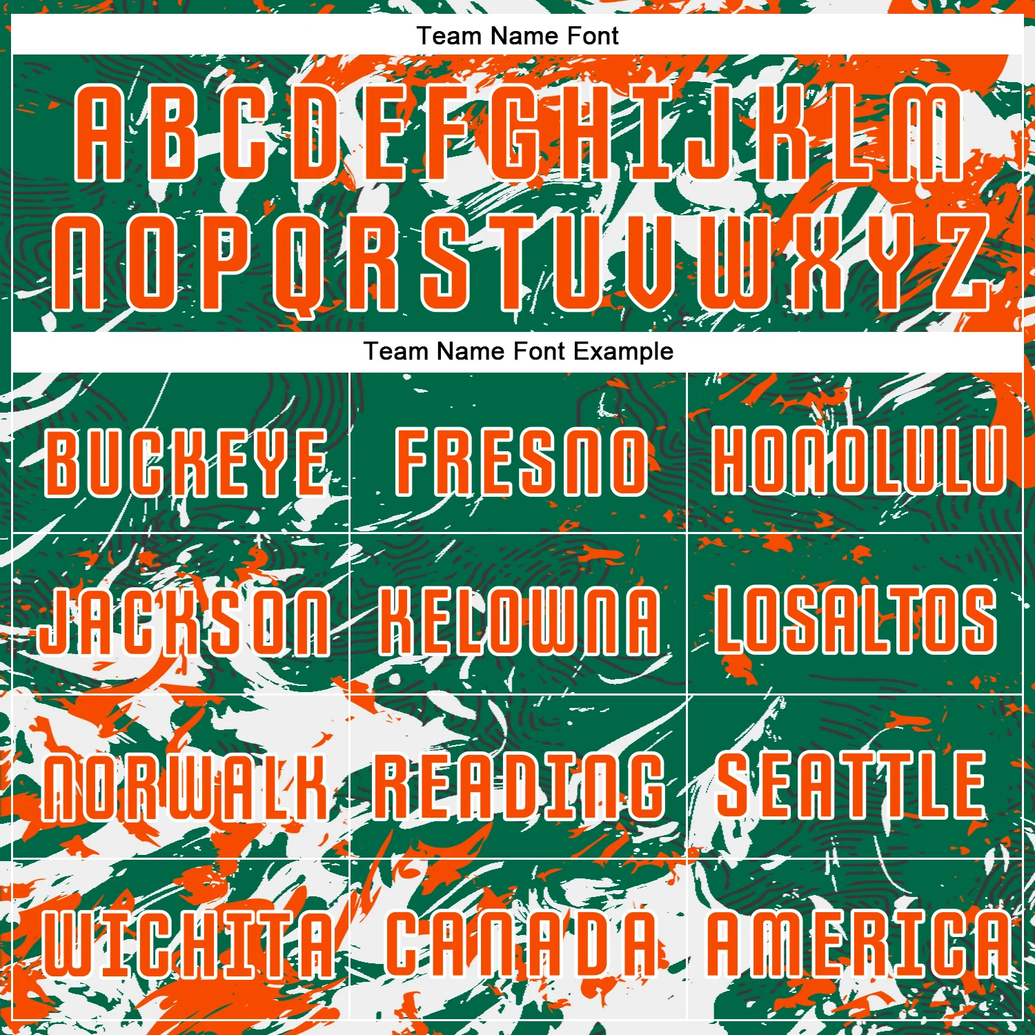 Custom Kelly Green Orange-White Fluid Art Splash Sublimation Soccer Uniform Jersey - Image 5