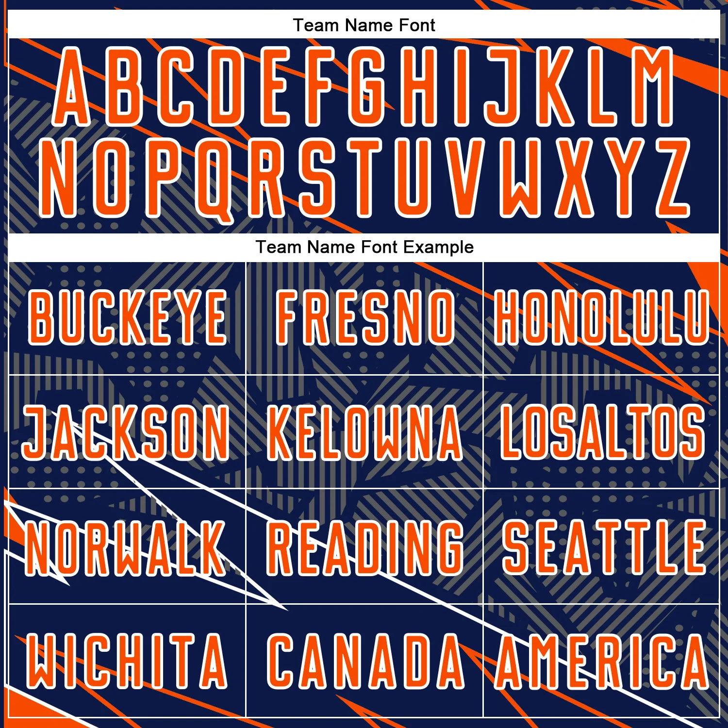 Custom Navy Orange-White Lines Sports Sublimation Soccer Uniform Jersey - Image 5