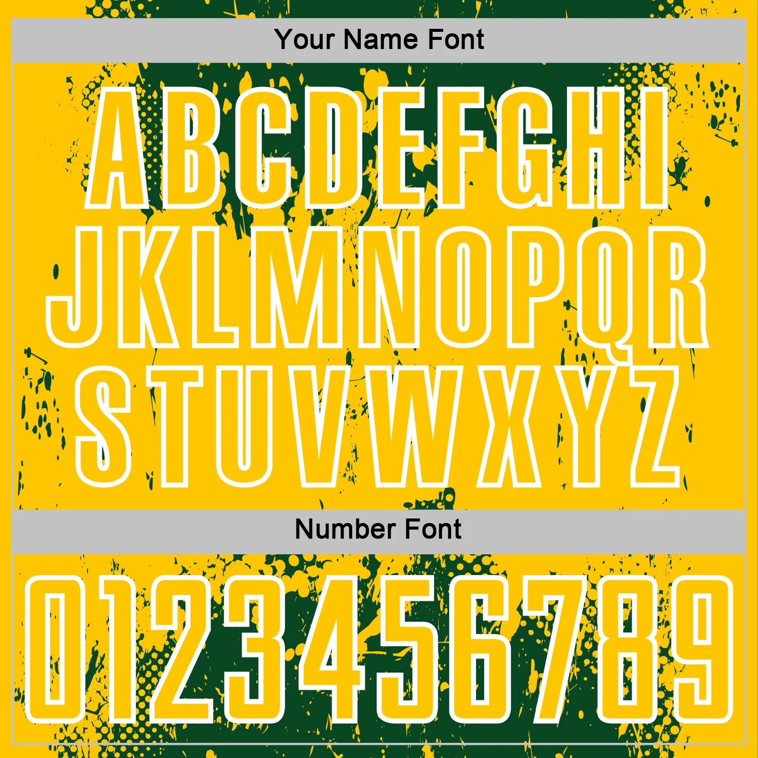 Custom Green Yellow-White Abstract Splatter Grunge Art Sports Sublimation Soccer Uniform Jersey - Image 6