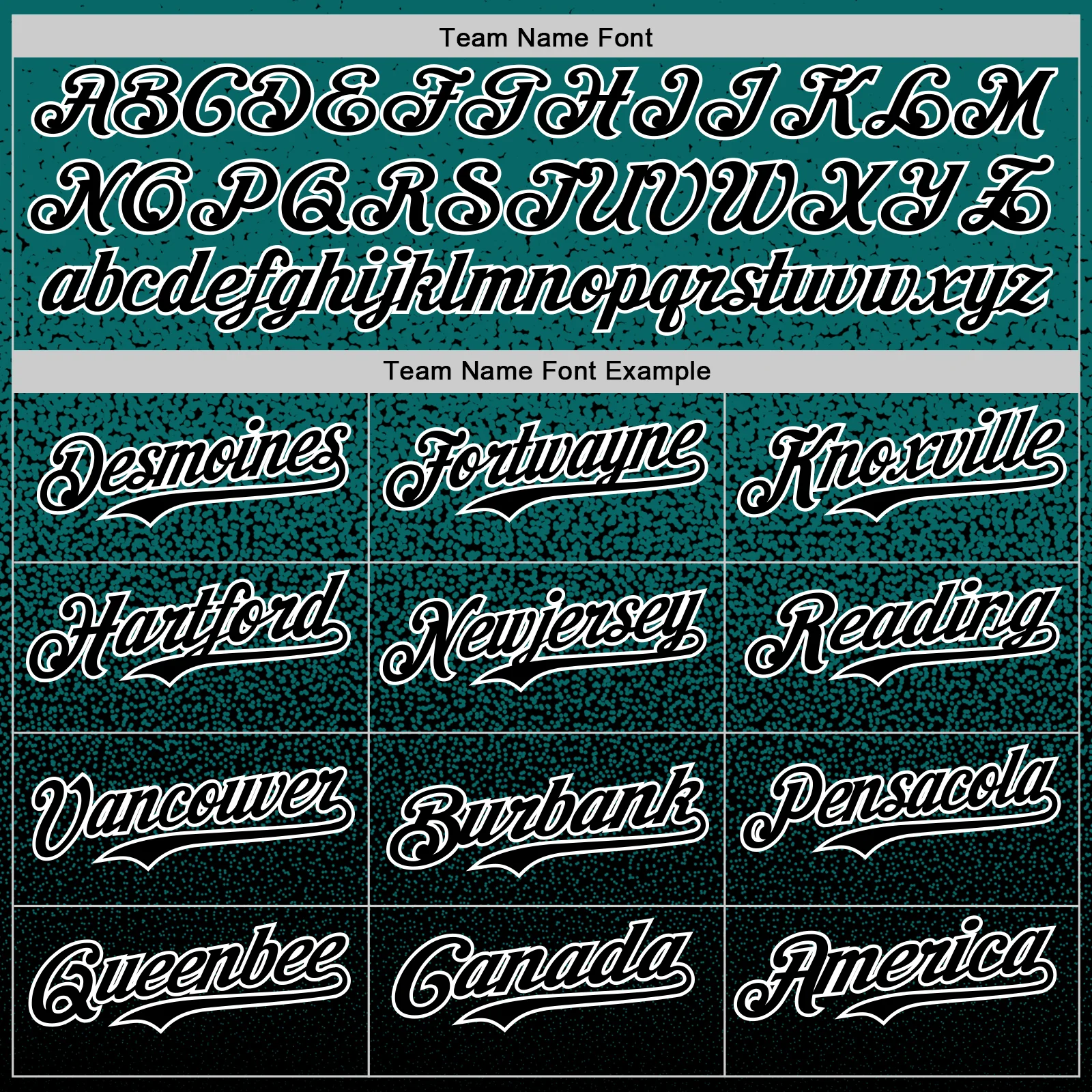 Custom Teal Black-White Fade Fashion Speckle Authentic Baseball Jersey - Image 4