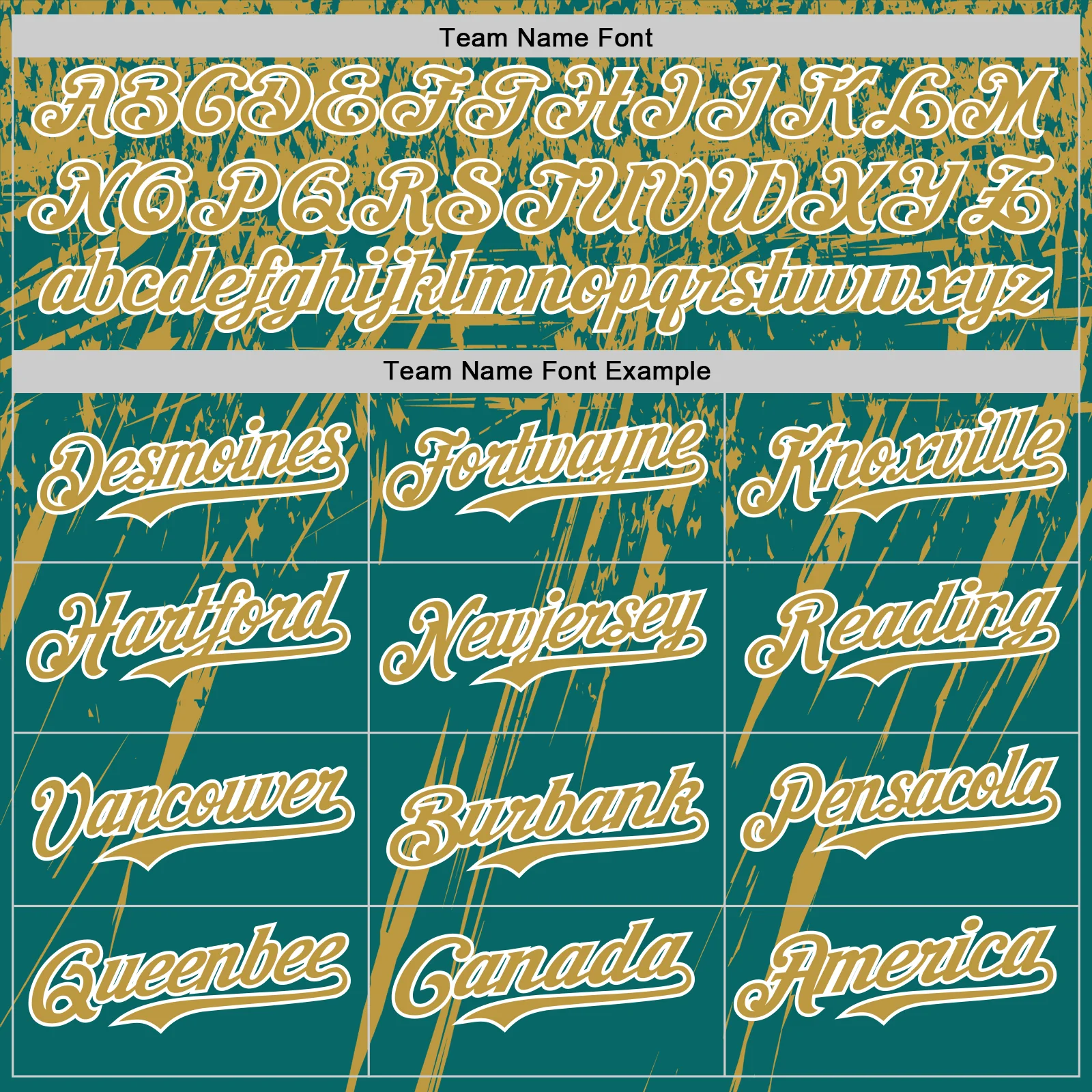 Custom Teal Old Gold-White Distressed Scratch Brush Stroke Authentic Baseball Jersey - Image 4